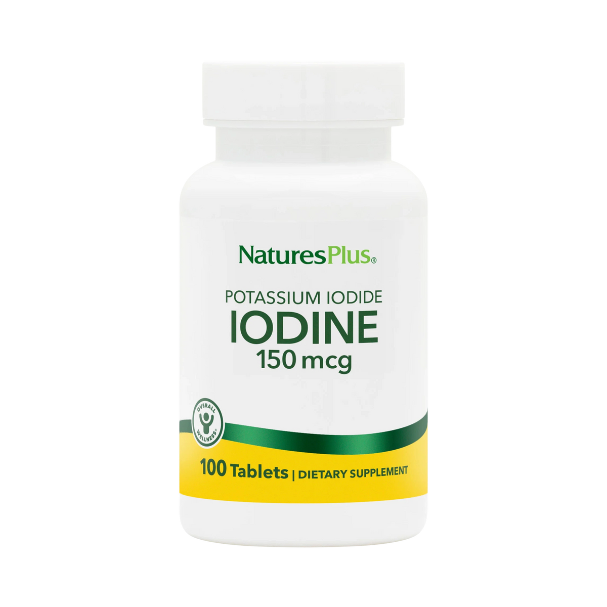 NaturesPlus, Iodine, Potassium Iodide, 150 Mcg, 100 Tablets