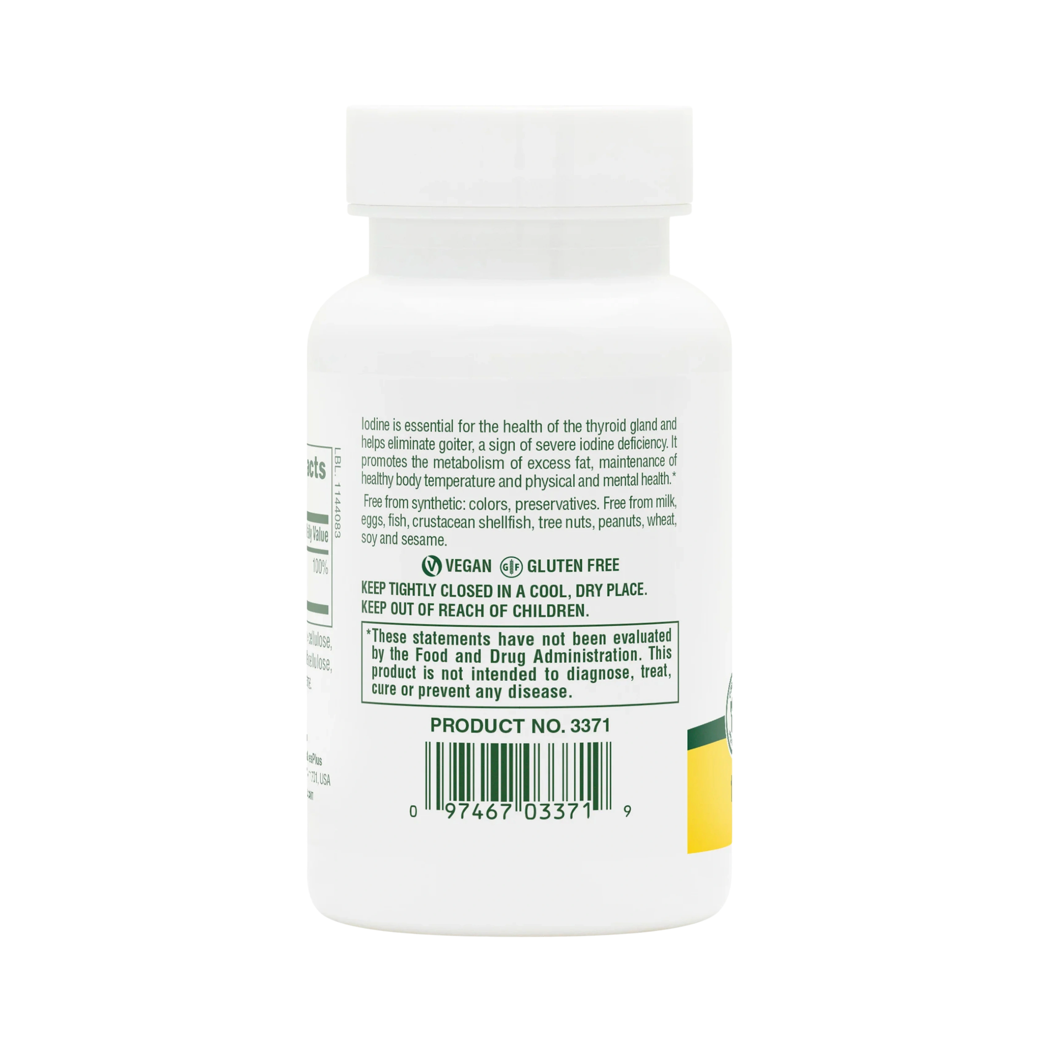 NaturesPlus, Iodine, Potassium Iodide, 150 Mcg, 100 Tablets