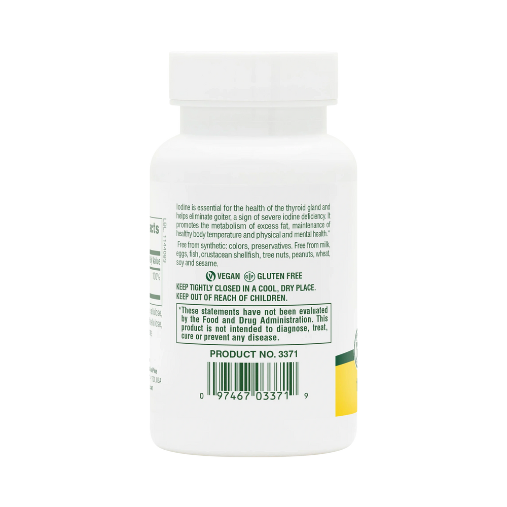 NaturesPlus, Iodine, Potassium Iodide, 150 Mcg, 100 Tablets