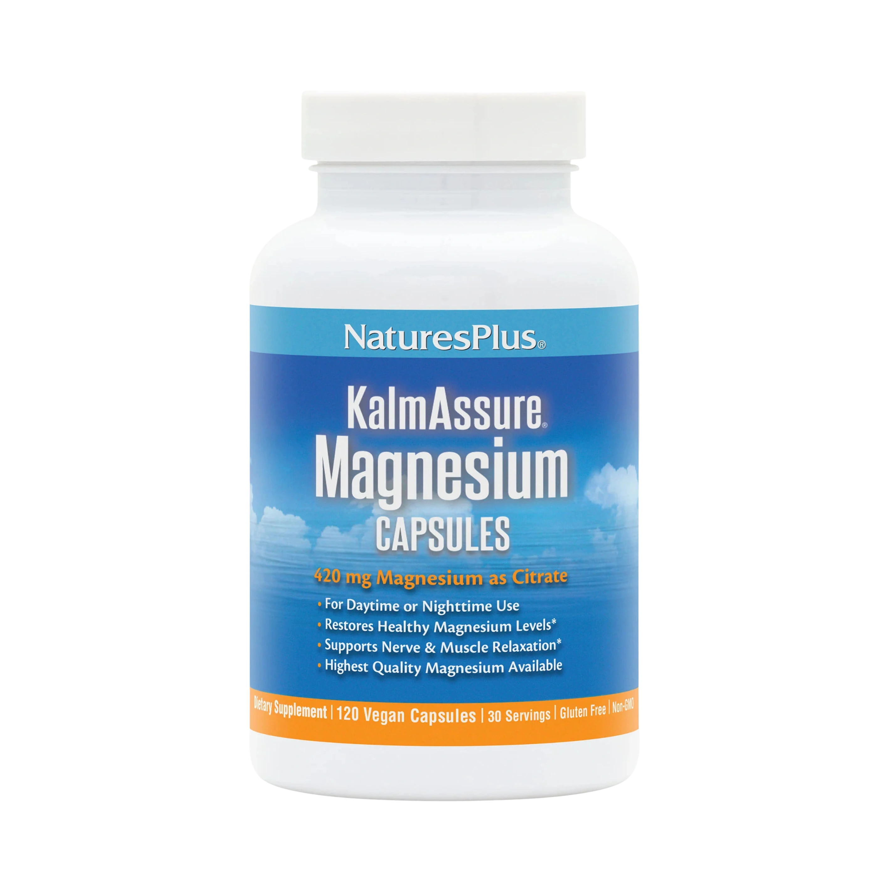 NaturesPlus, KalmAssure, Magnesium, 120 Vegan Capsules
