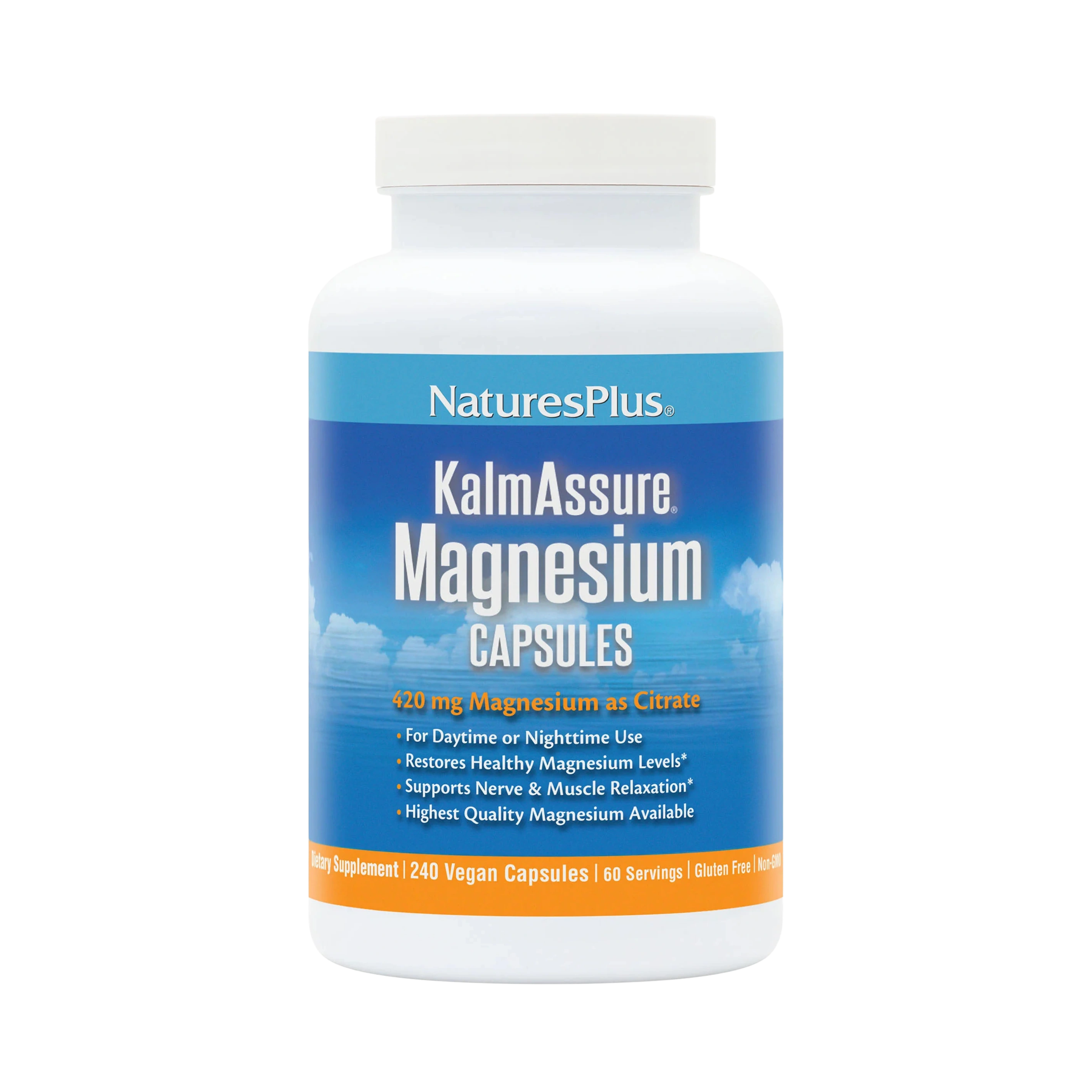 NaturesPlus, KalmAssure, Magnesium, 240 Vegan Capsules
