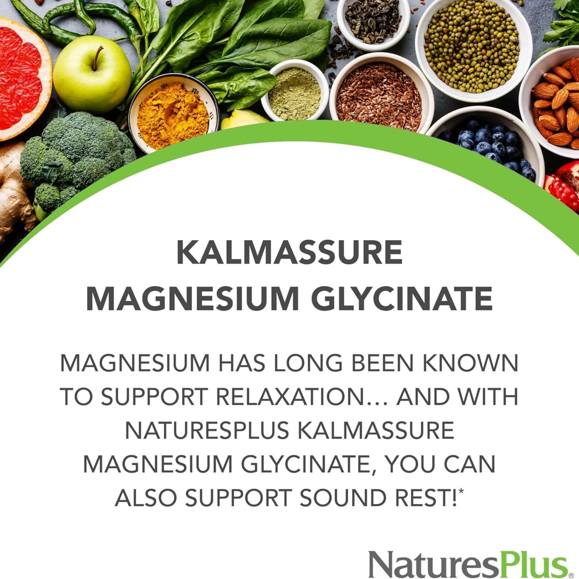 NaturesPlus, KalmAssure, Magnesium Glycinate, 90 Capsules