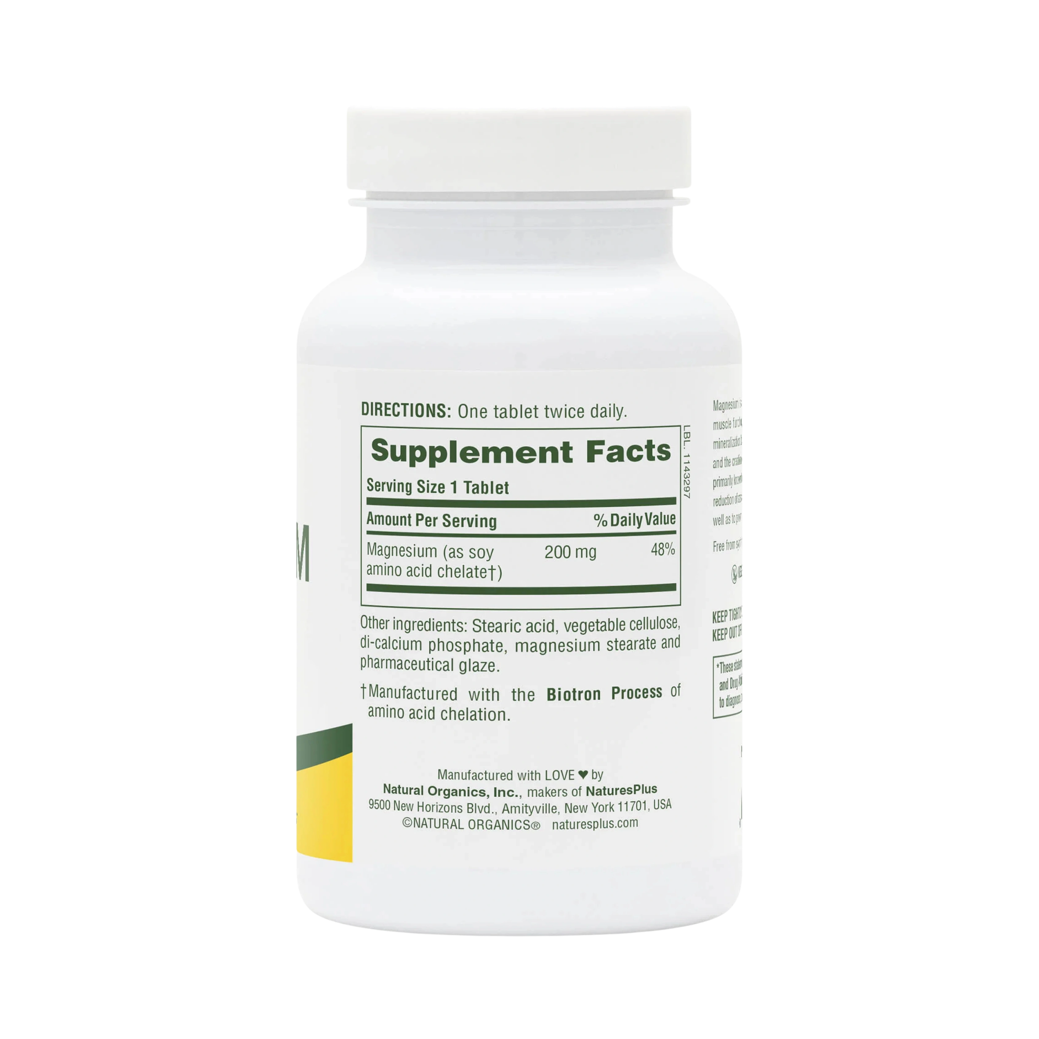 NaturesPlus, Magnesium, 200 Mg, 90 Tablets