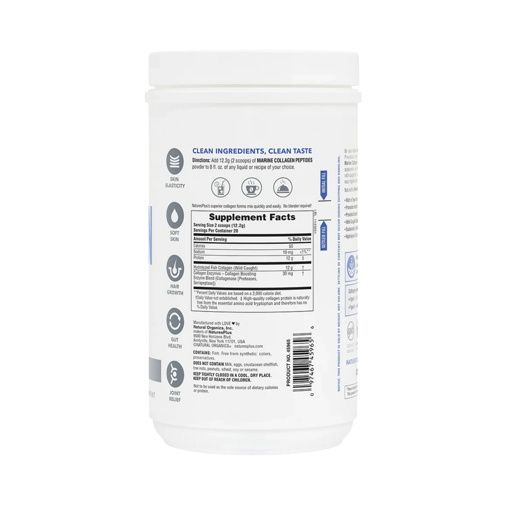 NaturesPlus, Marine Collagen Peptides, 0.53 Lb