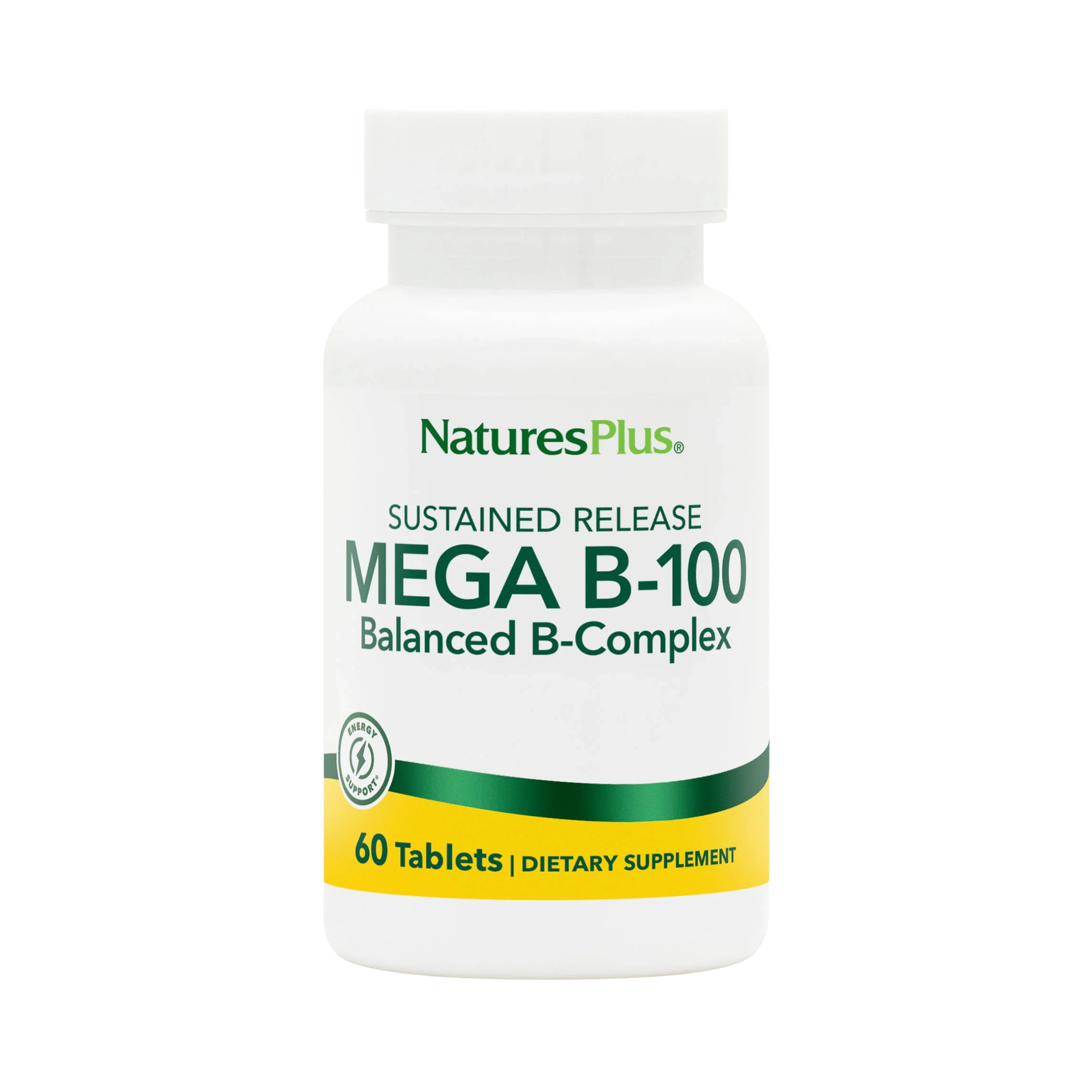 NaturesPlus, Mega B-100 Complex, 60 Sustained Release Tablets