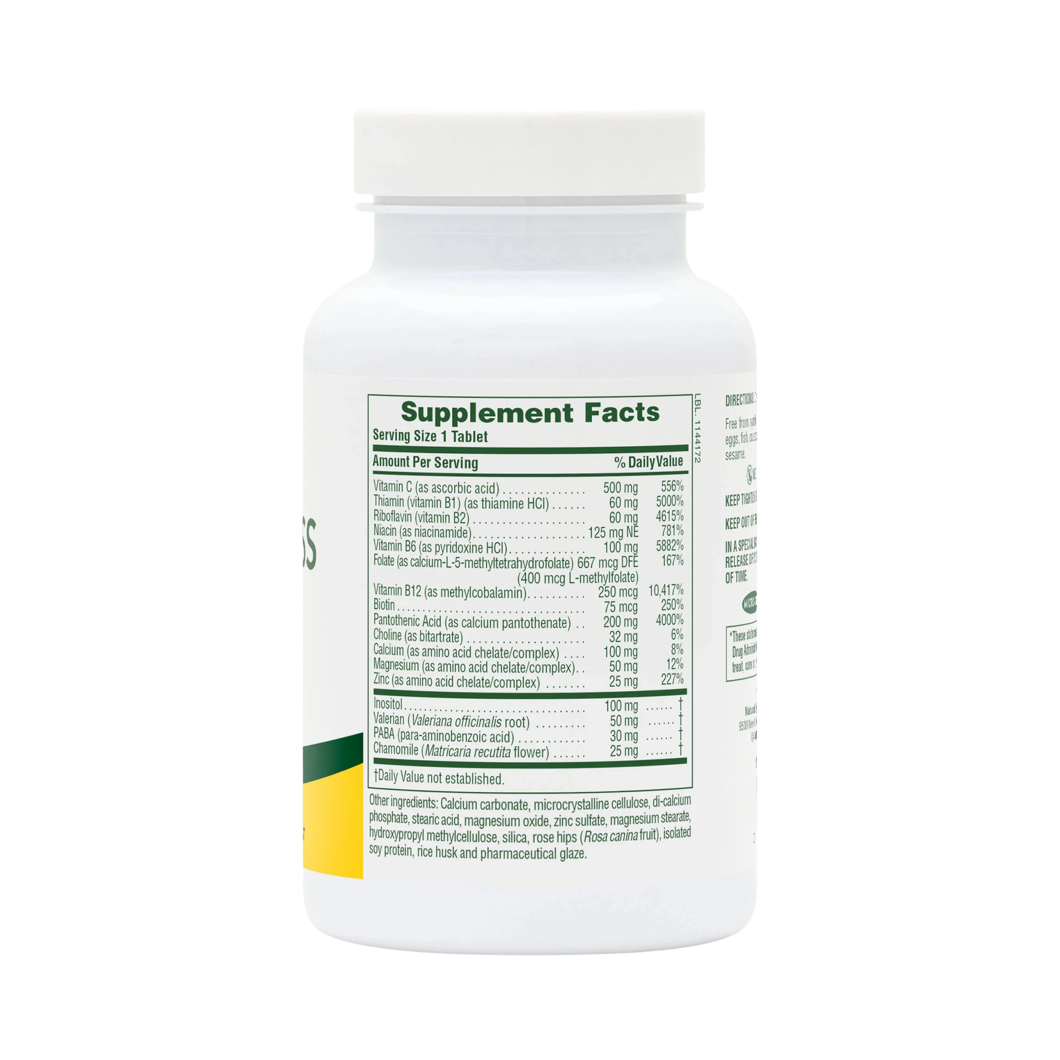 NaturesPlus, Mega Stress Complex Time Release, 60 Sustained Release Tablet
