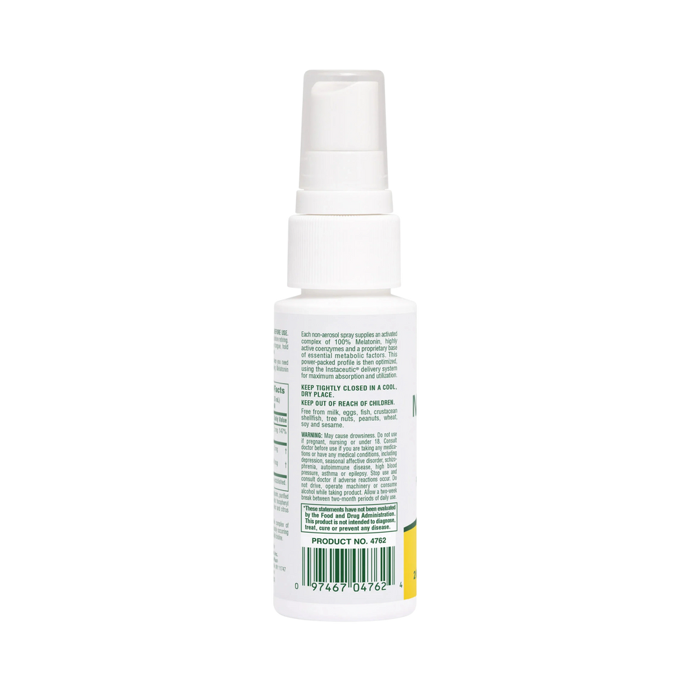 NaturesPlus, Melatonin, Fast Acting, Natural Peppermint, 1.5 Mg, 2 Fl Oz