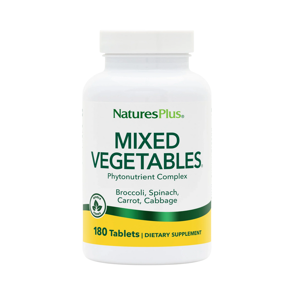 NaturesPlus, Mixed Vegetables, Phytonutrient Complex, 180 Tablets