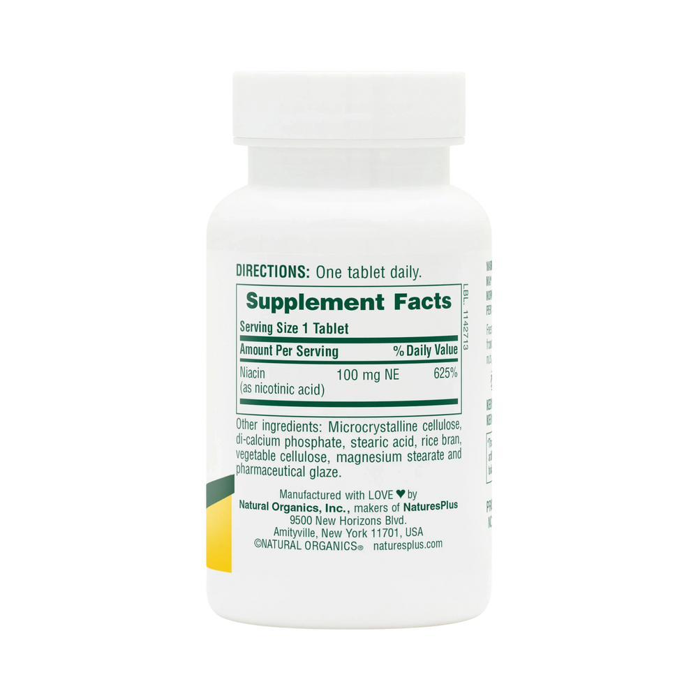 NaturesPlus, Niacin, 100 Mg, 90 Tablets