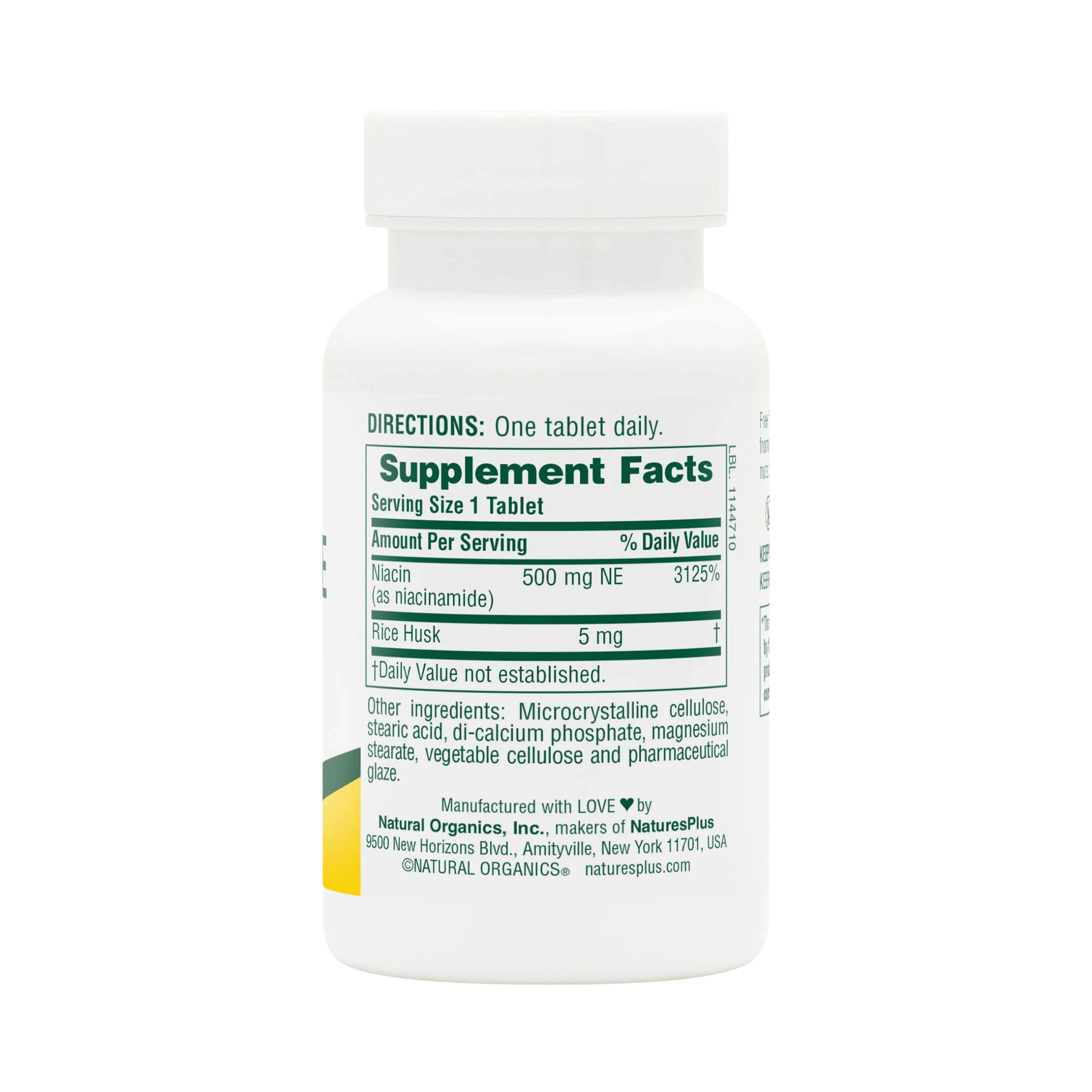 NaturesPlus, Niacinamide, 500 Mg, 90 Tablets