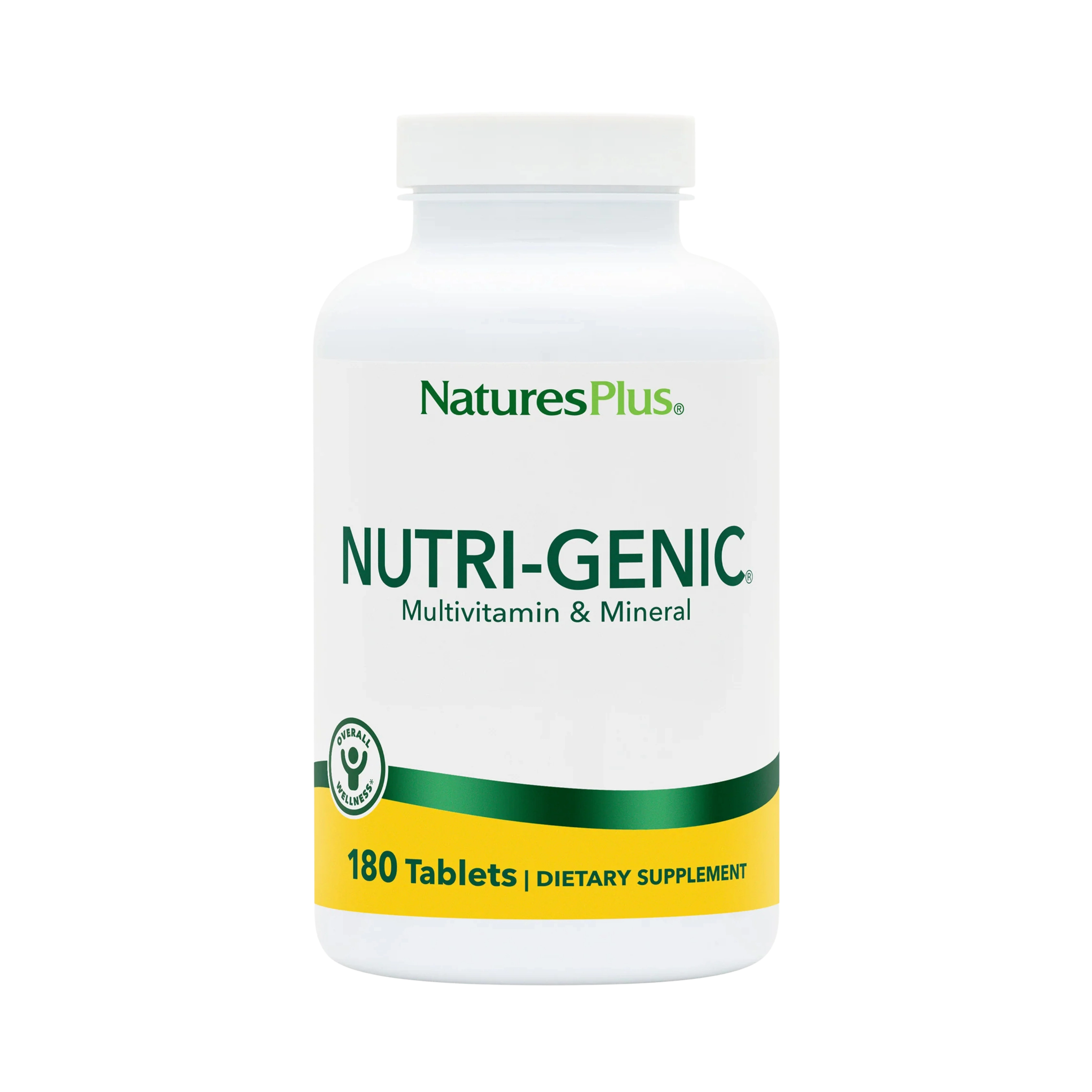 NaturesPlus, Nutri-Genic Multivitamin, 180 Vegetarian Tablets