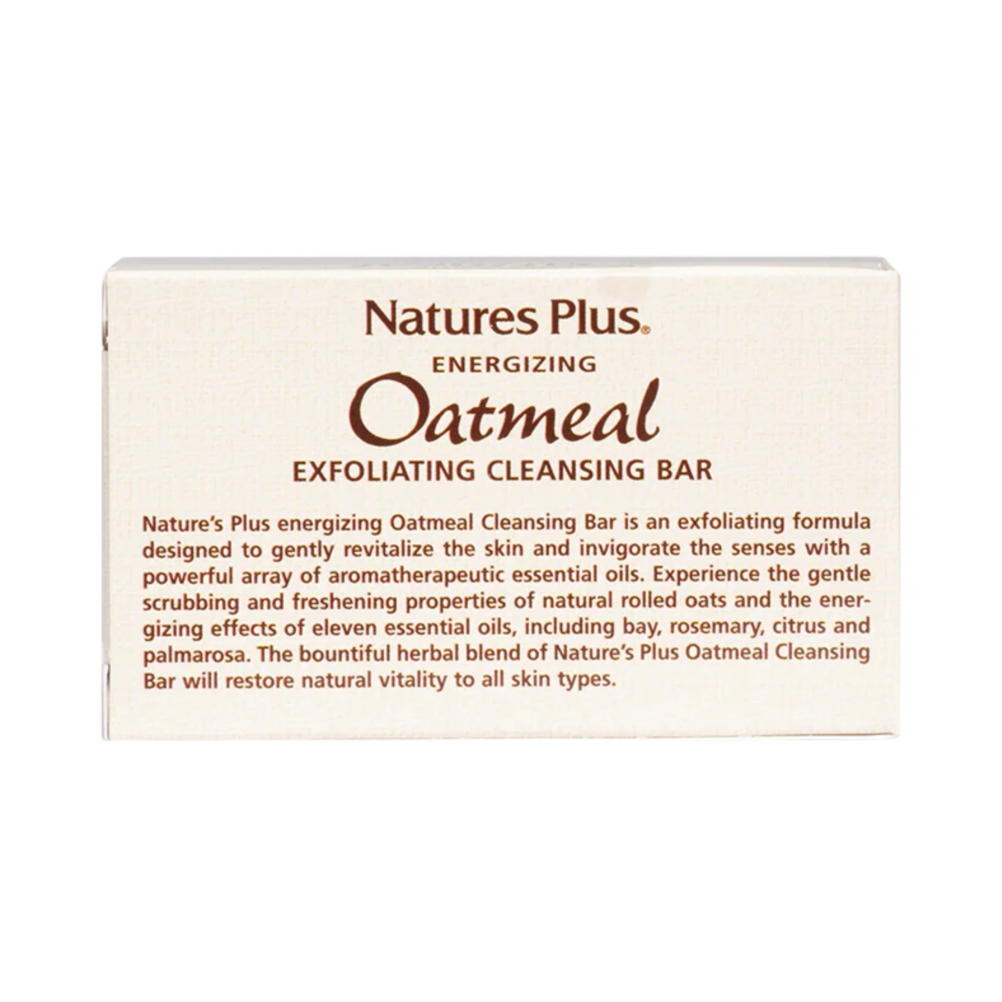 NaturesPlus, Oatmeal Exfoliating Cleansing Bar, 3.5 Oz