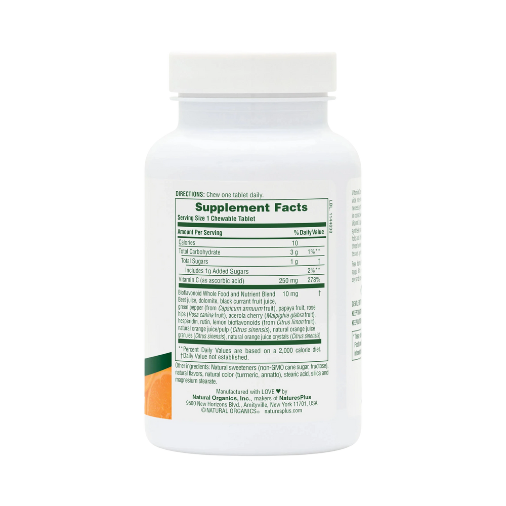 NaturesPlus, Orange Juice C, 250 Mg, 90 Chewable