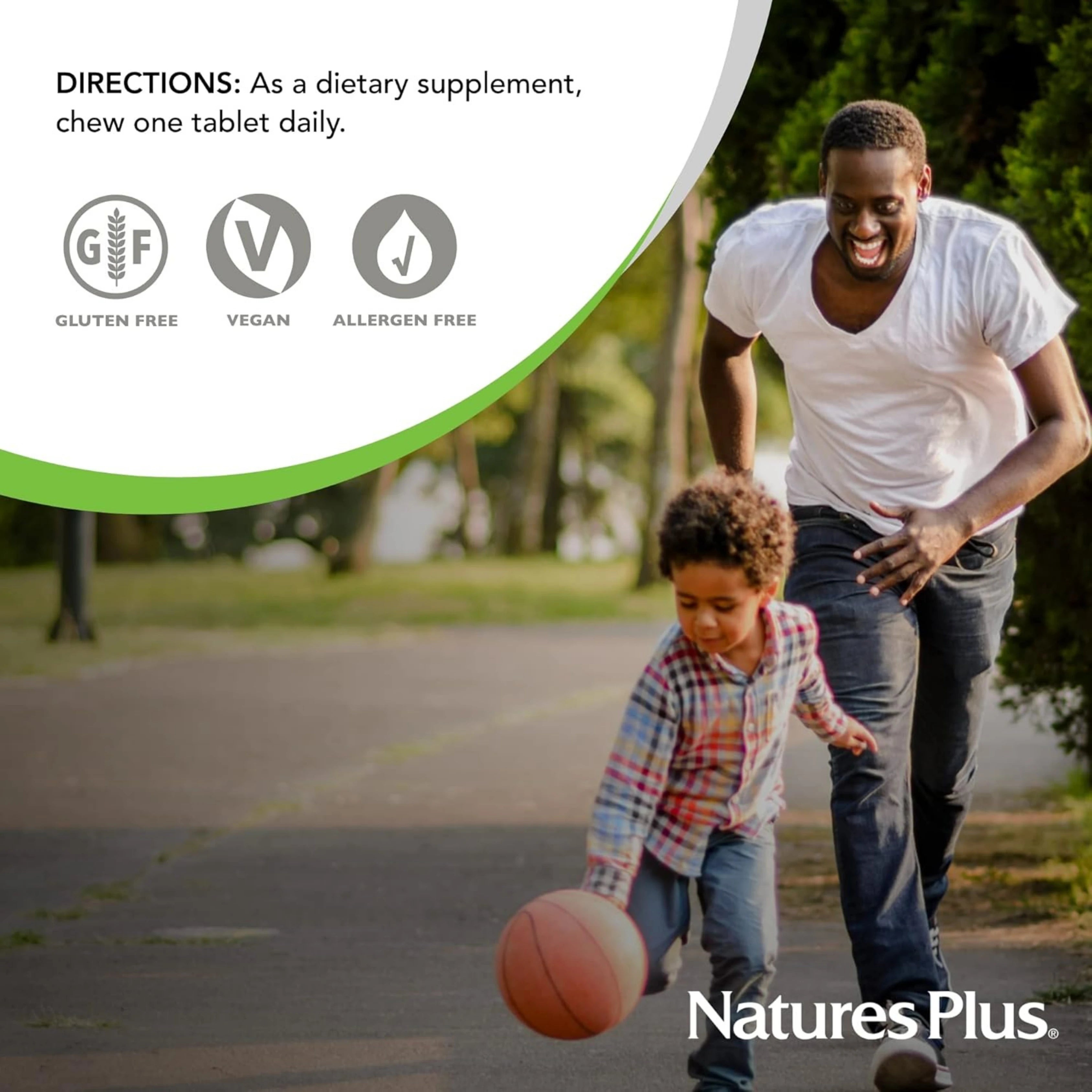 NaturesPlus, Orange Juice Jr Chewable Vitamin C, Natural Orange, 100 Mg, 90 Tablets