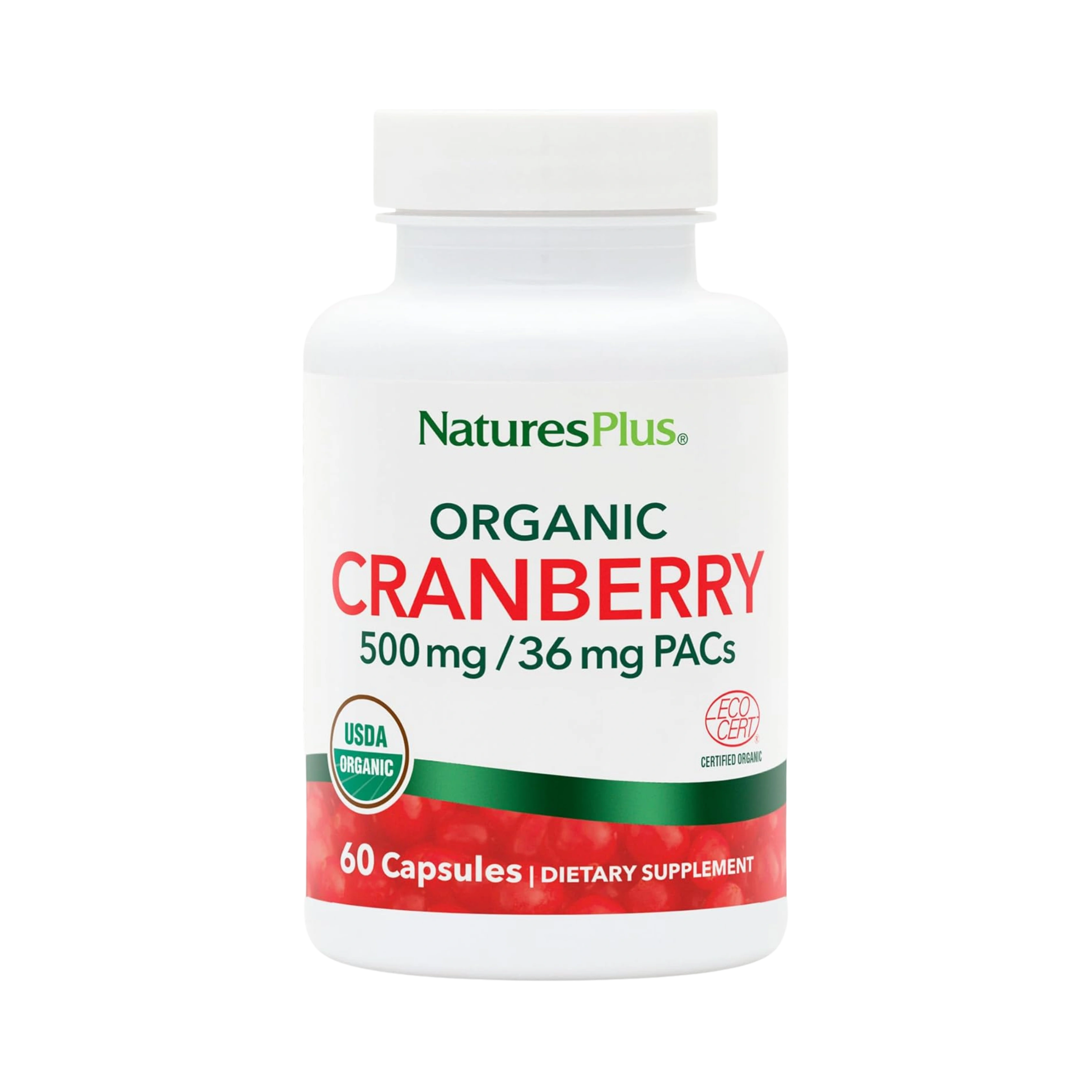 NaturesPlus, Organic Cranberry, 60 Capsules