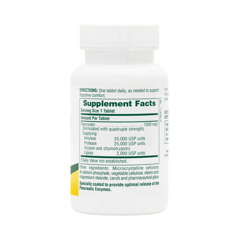 NaturesPlus, Pancreatin, 1,000 Mg, 60 Tablets