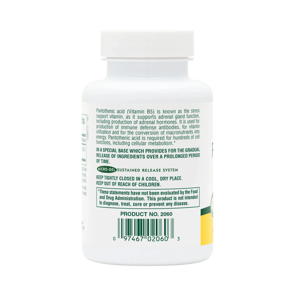 NaturesPlus, Pantothenic Acid, 1,000 Mg, 60 Tablets