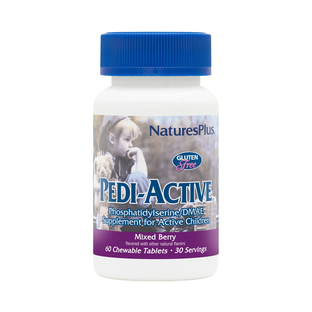 NaturesPlus, Pedi-Active, Mixed Berry, 60 Chewable Tablets
