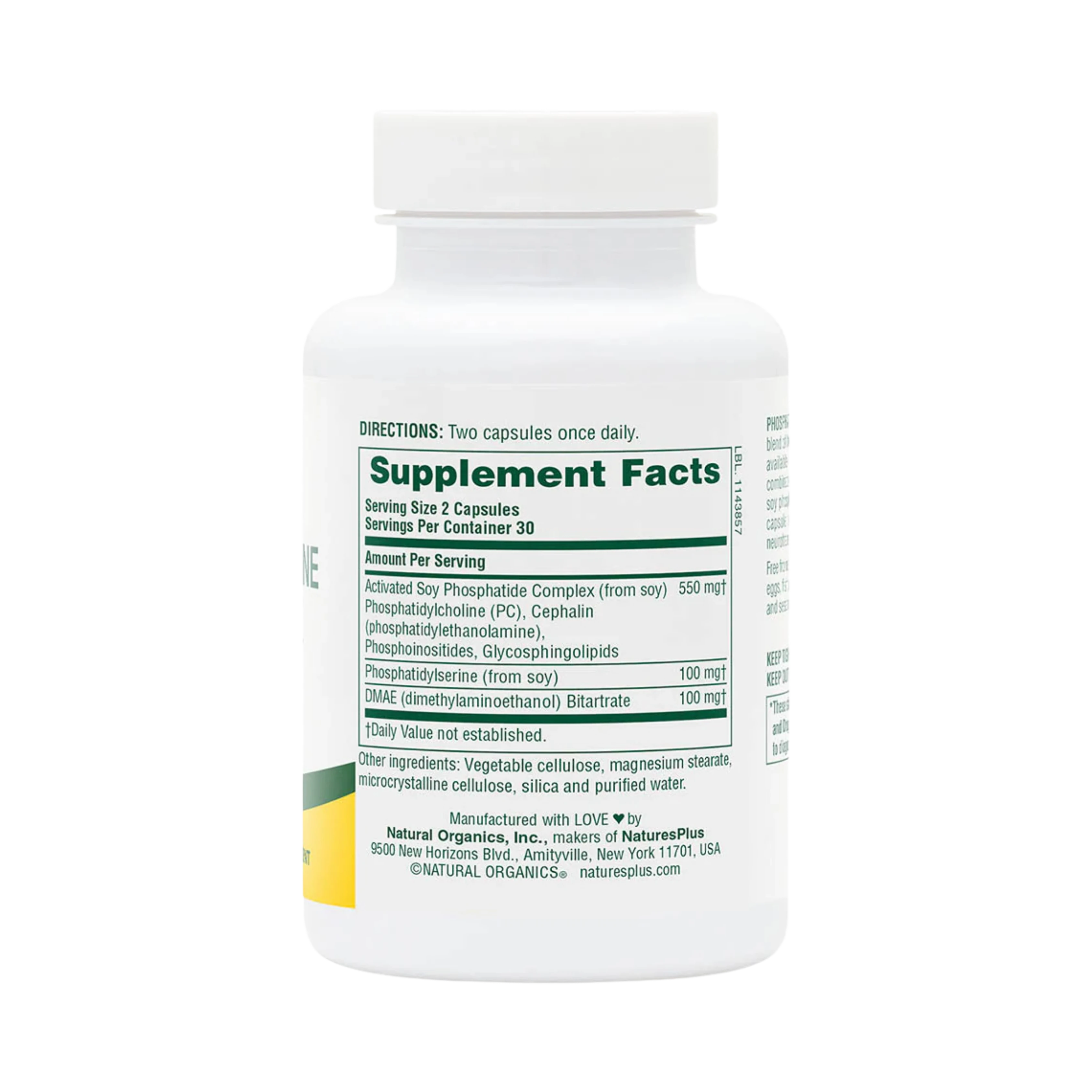 NaturesPlus, Phosphatidylserine DMAE Complex, 60 Capsules