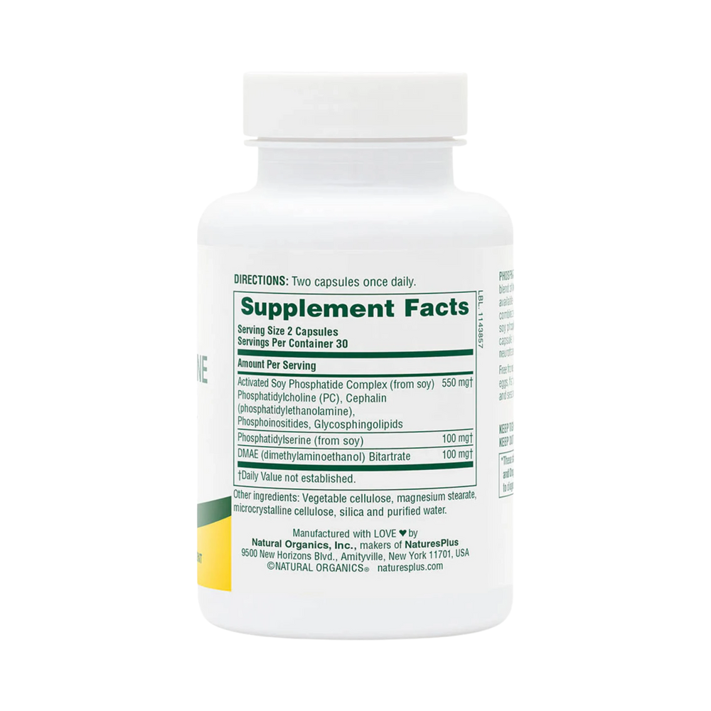 NaturesPlus, Phosphatidylserine DMAE Complex, 60 Capsules