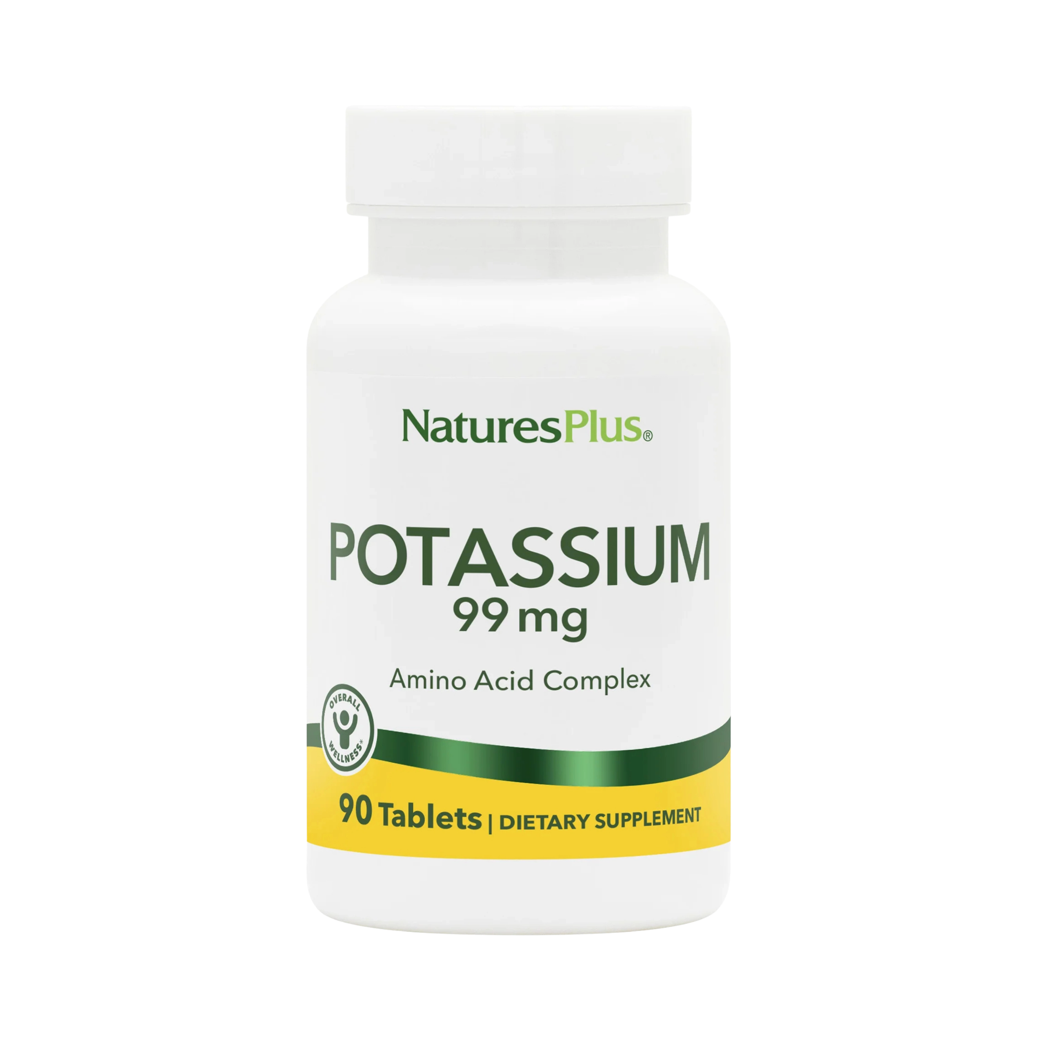 NaturesPlus, Potassium, 99 Mg, 90 Tablets