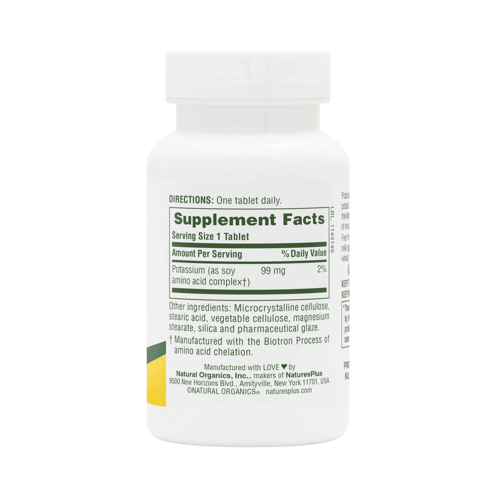 NaturesPlus, Potassium, 99 Mg, 90 Tablets