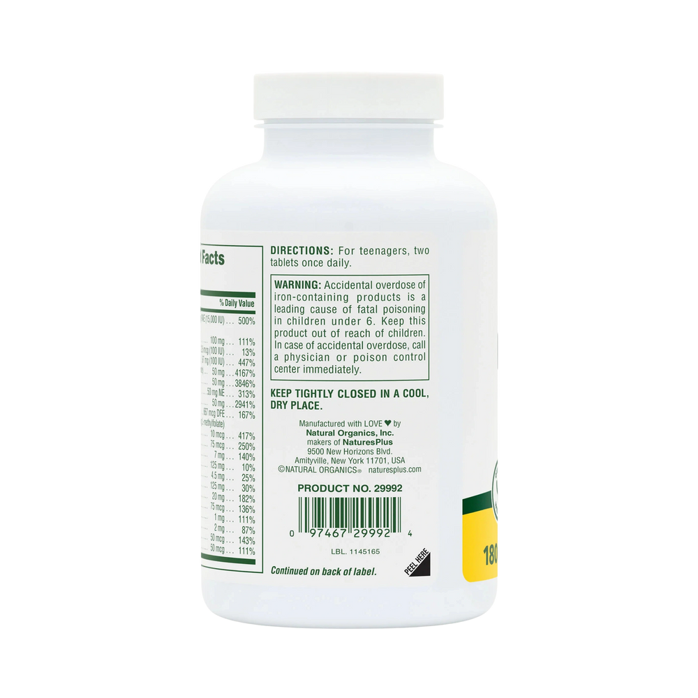 NaturesPlus, Power Teen, 180 Tablets