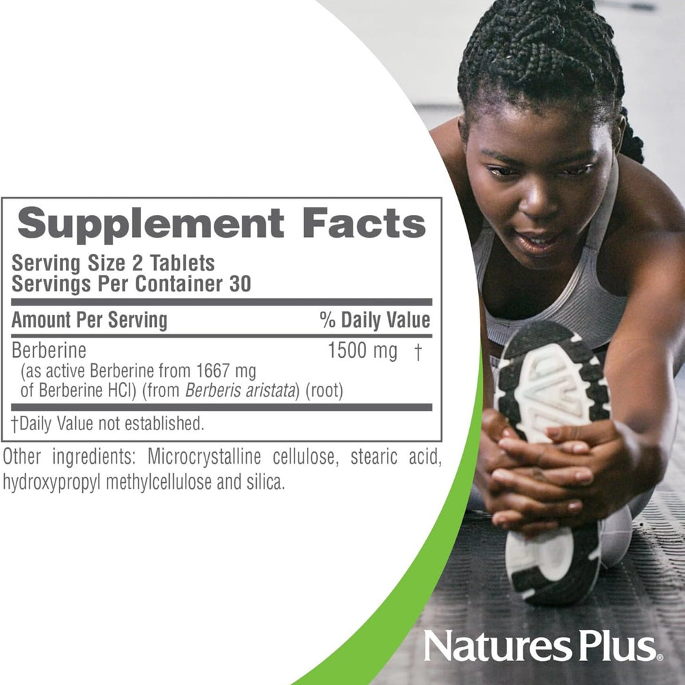NaturesPlus, PRO Berberine, 1500 Mg, 60 Tablets