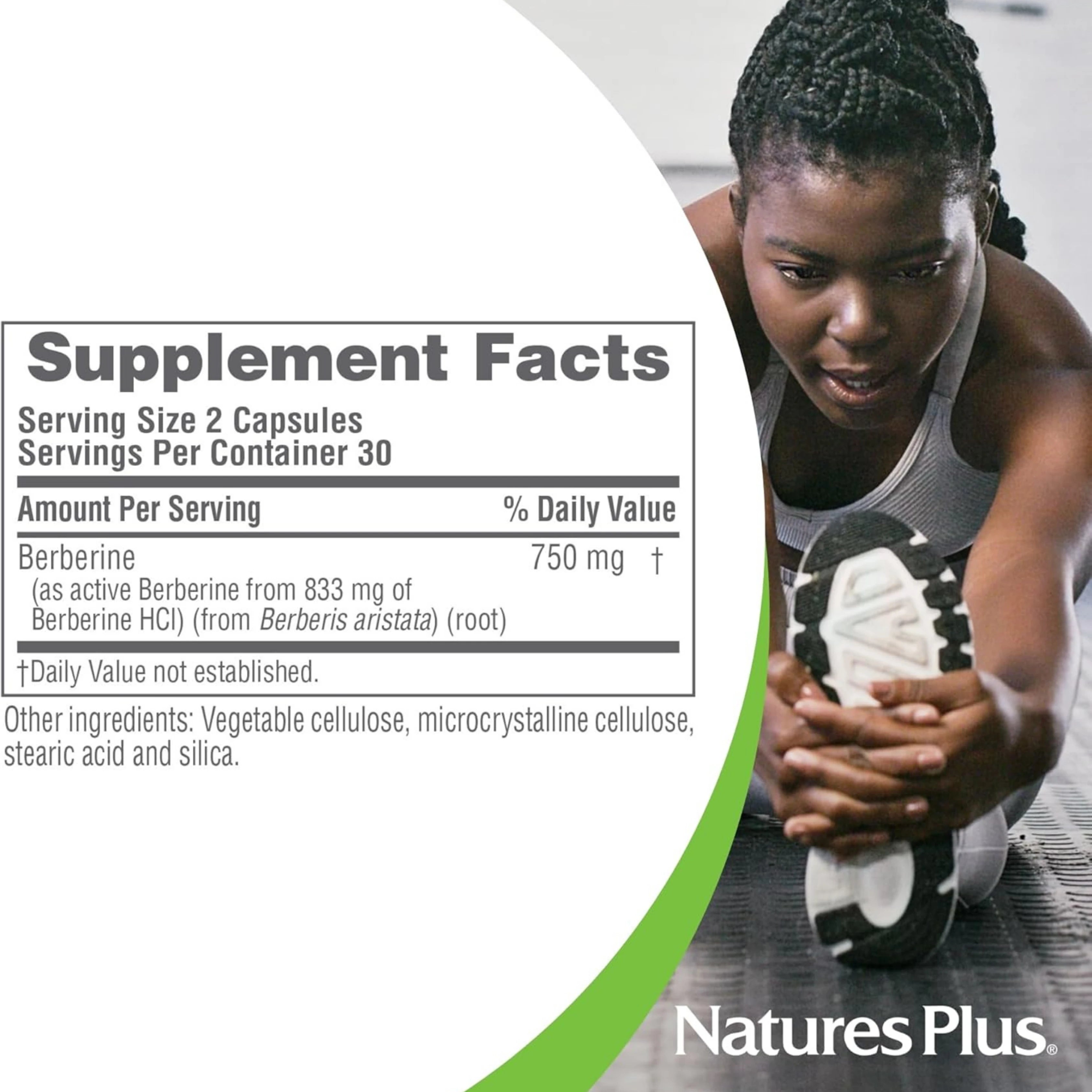 NaturesPlus, PRO Berberine, 750 Mg, 60 Capsules