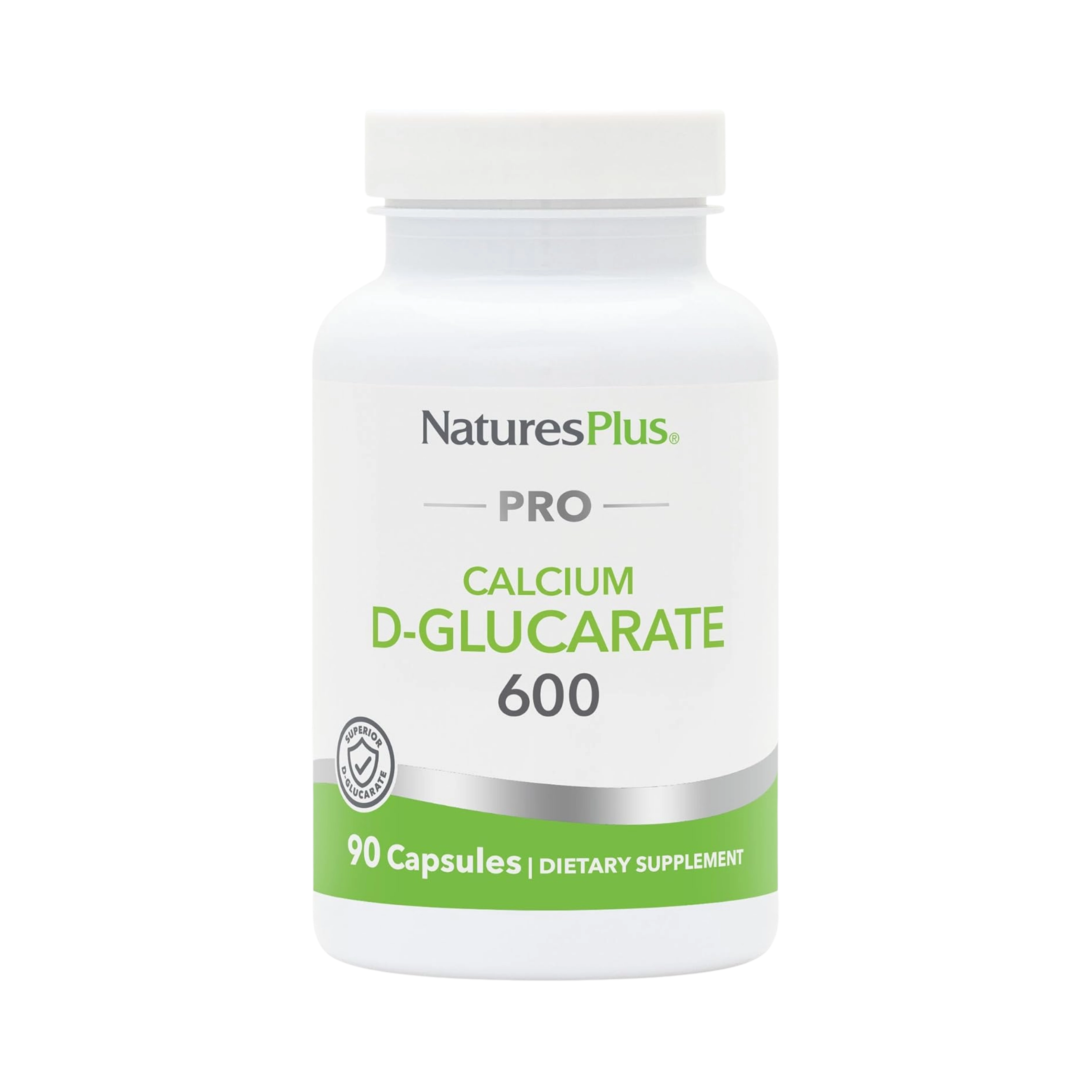 NaturesPlus, Pro Calcium D-Glucarate 600, 90 Capsules