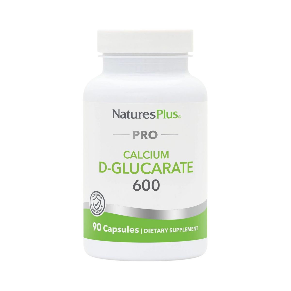 NaturesPlus, Pro Calcium D-Glucarate 600, 90 Capsules