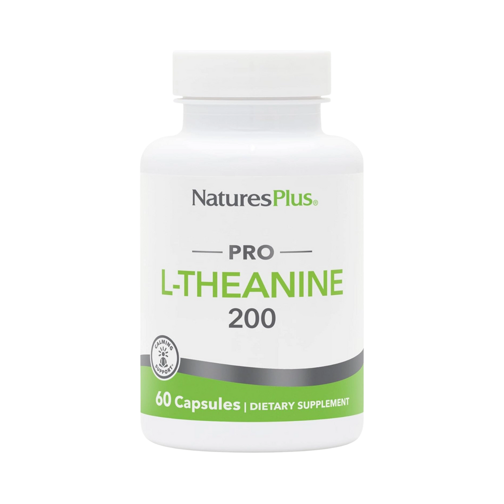 NaturesPlus, Pro L-Theanine 200, 60 Capsules