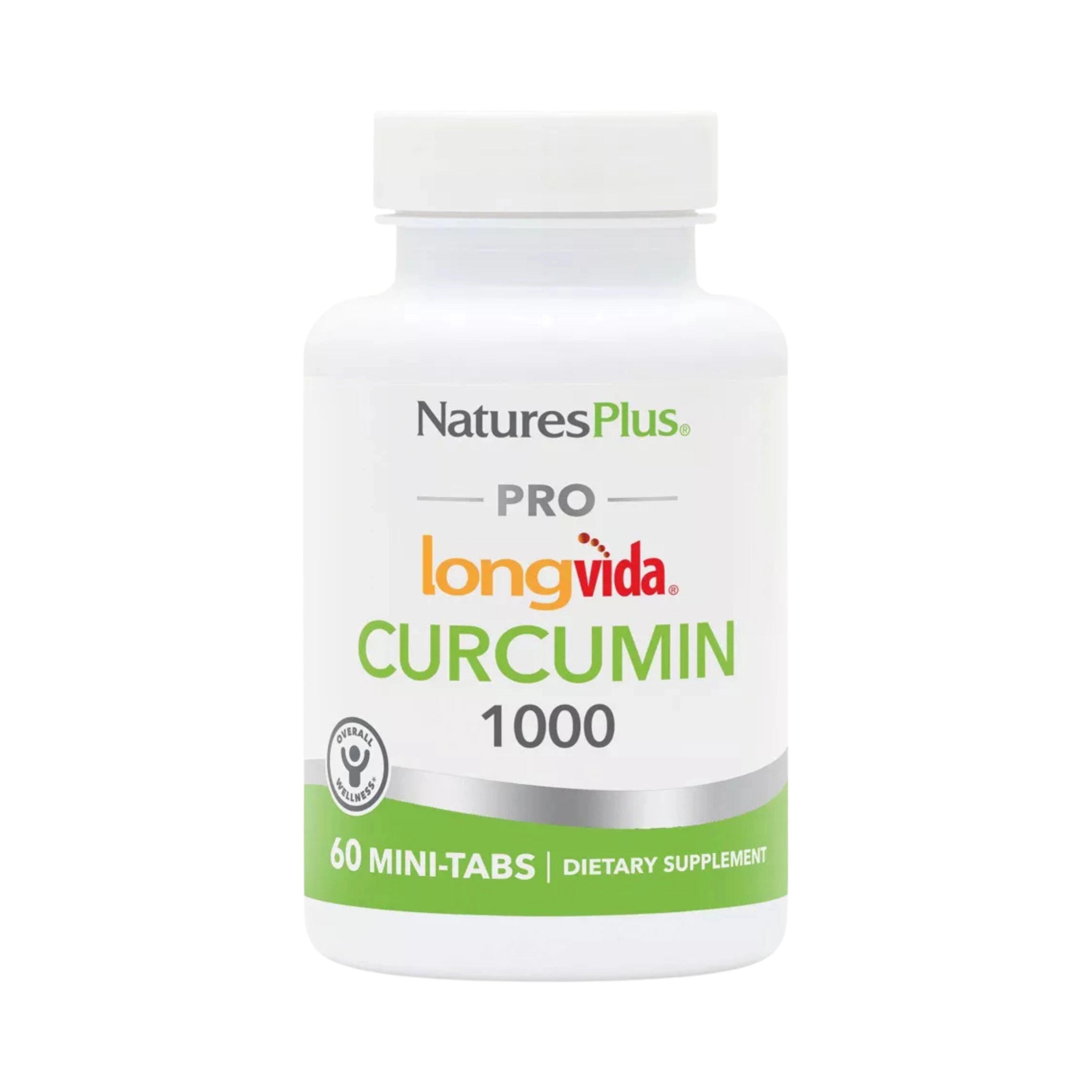 NaturesPlus, Pro Longvida, Curcumin 1000, 60 Mini-Tablets