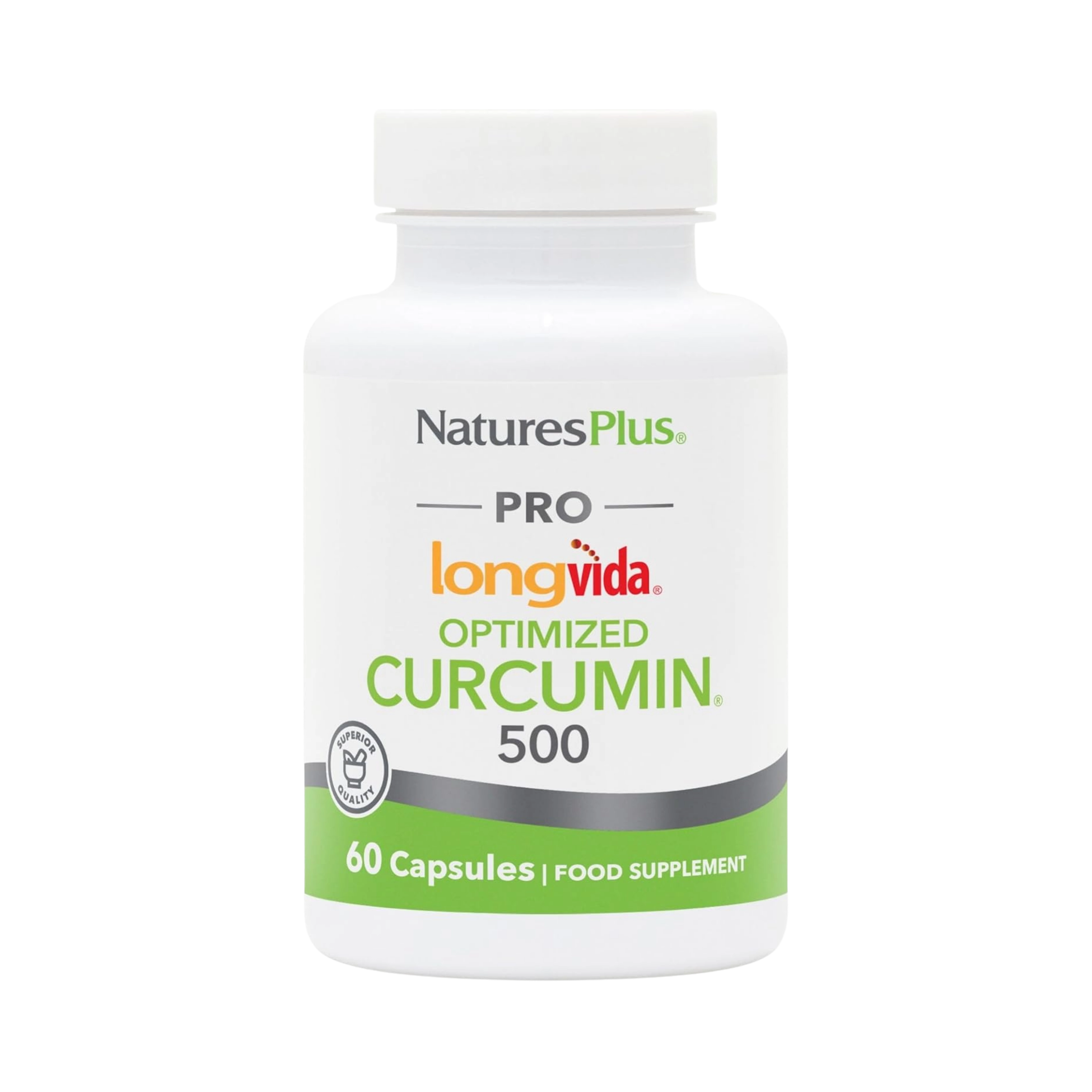 NaturesPlus, Pro Longvida, Curcumin, 500 Mg, 60 Capsules