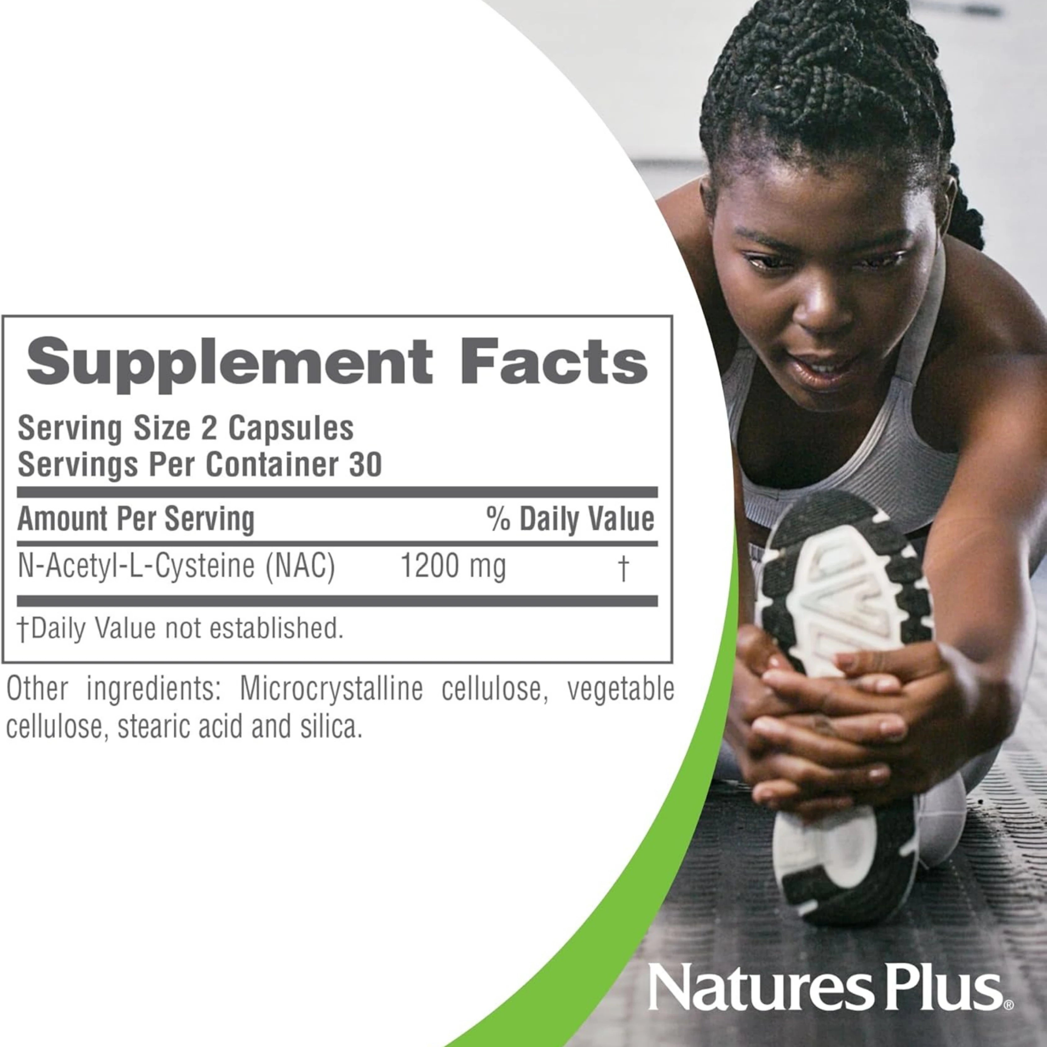 NaturesPlus, Pro NAC 1200, 60 Capsules