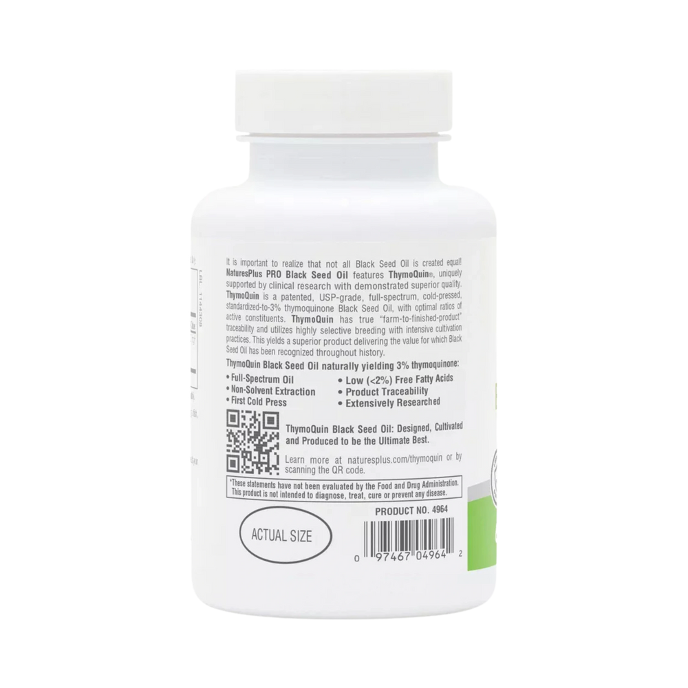 NaturesPlus, Pro ThymoQuin, Black Seed Oil 500, 60 Softgels