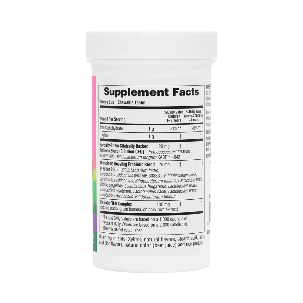 NaturesPlus, Probiotic, Children's Chewable Digestive Supplement, Mixed Berry, 7 Billion CFU, 30 Chewables