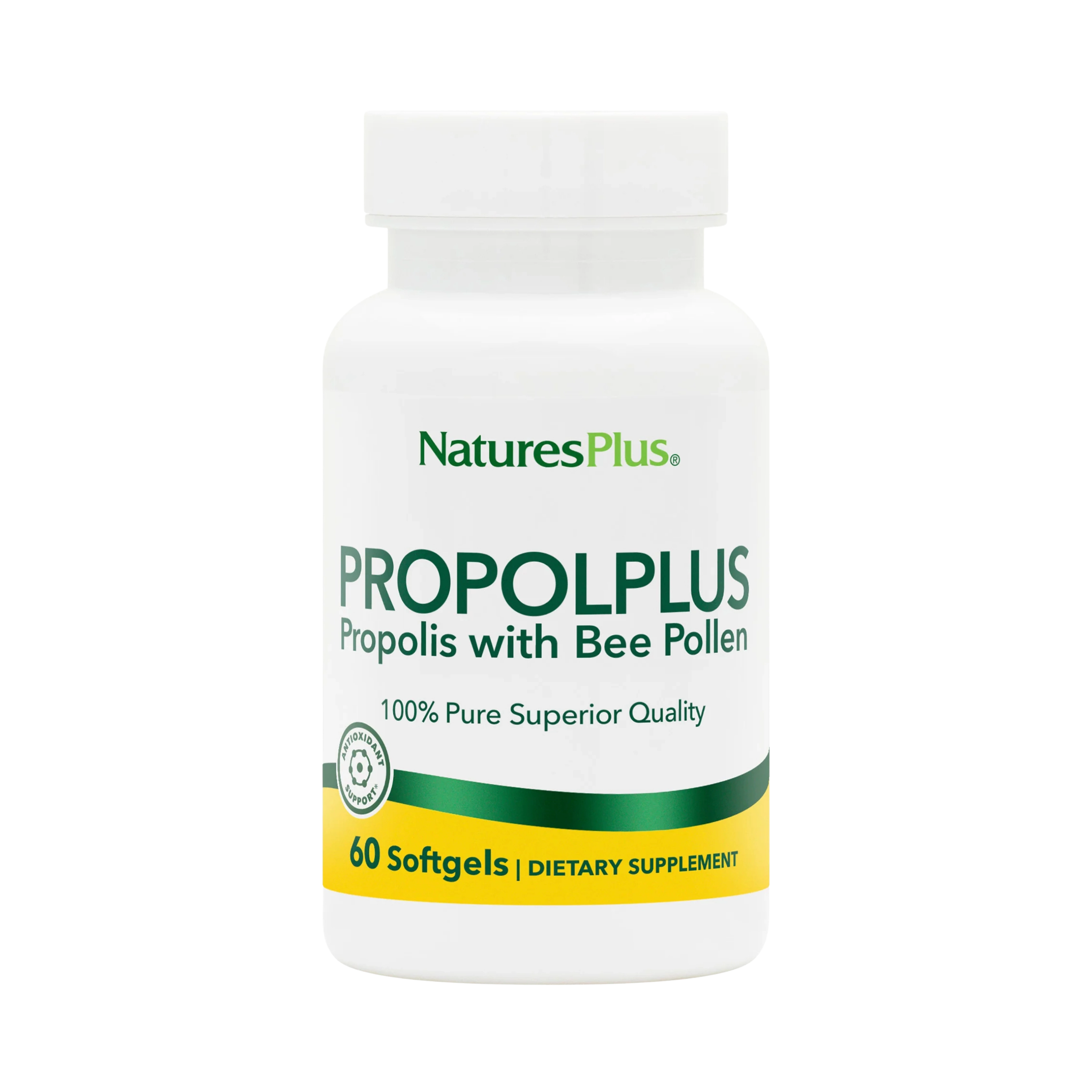 NaturesPlus, Propolplus, Propolis with Bee Pollen, 60 Softgels