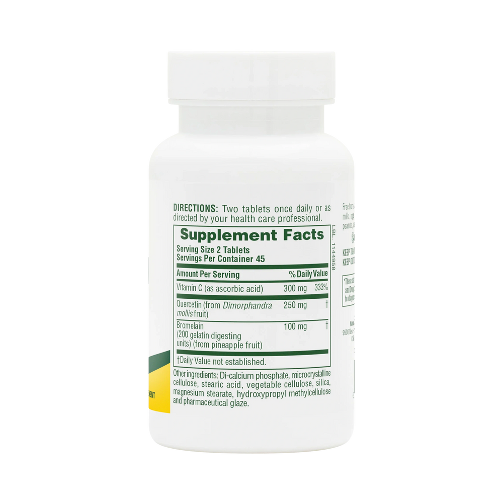 NaturesPlus, Quercetin Plus, 650 Mg, 90 Vegetarian Tablets