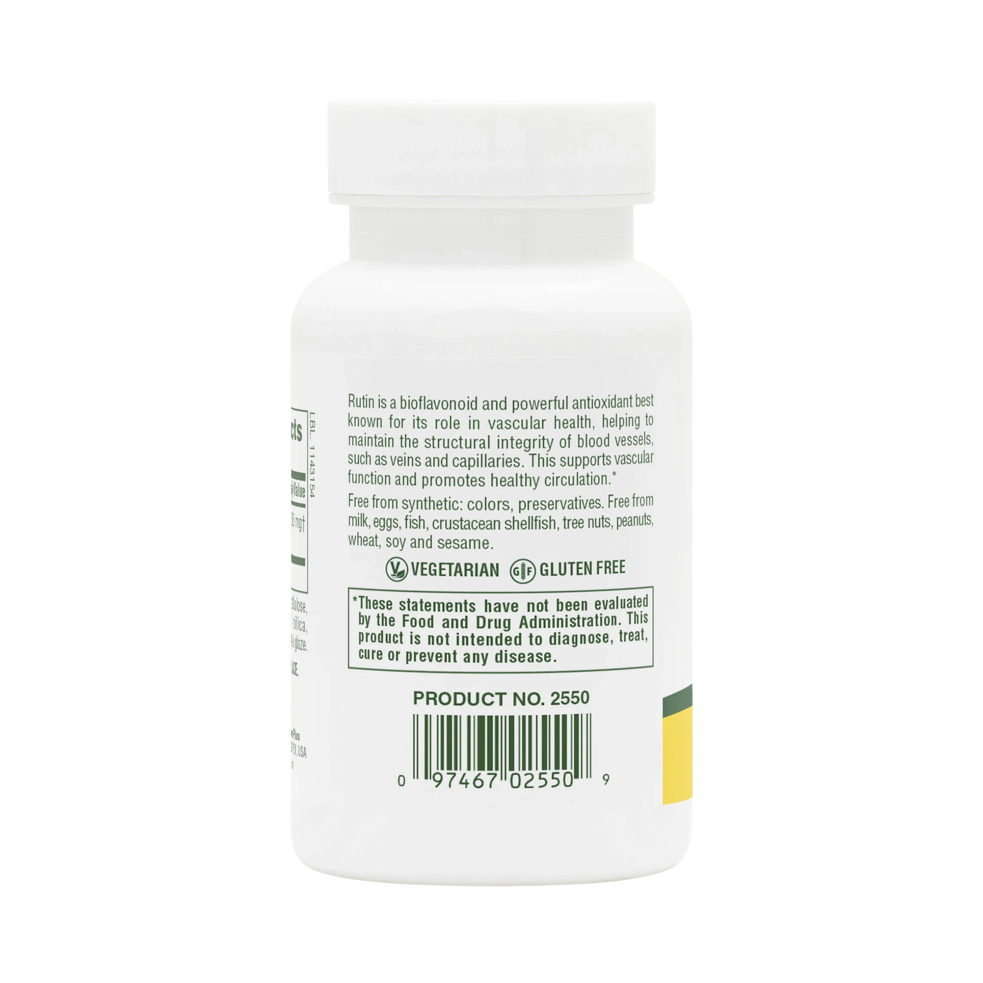 NaturesPlus, Rutin, 500 Mg, 60 Tablets