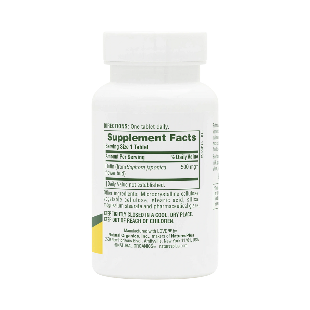 NaturesPlus, Rutin, 500 Mg, 60 Tablets
