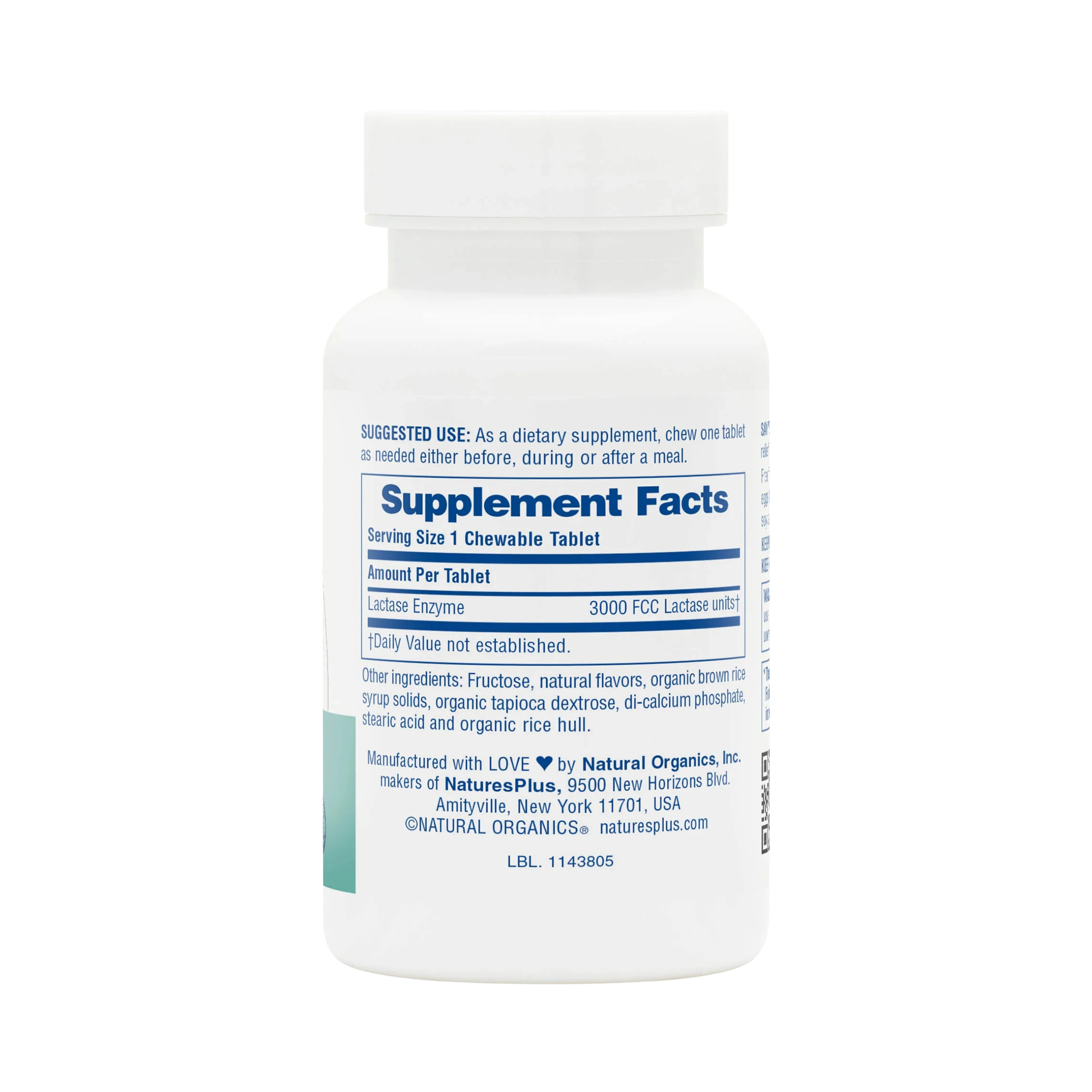 NaturesPlus, Say Yes to Dairy, French Vanilla, 60 Tablets