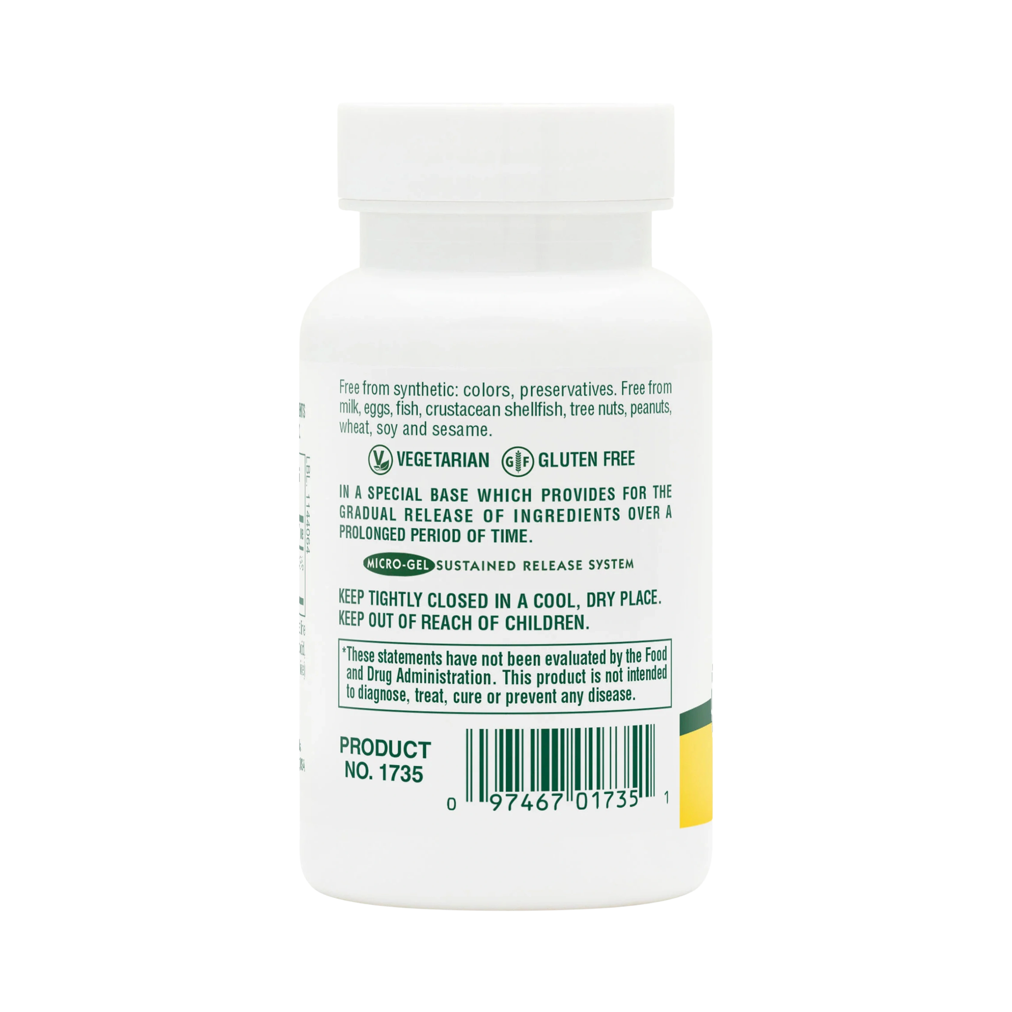NaturesPlus, Shot-O-B12, 5,000 Mcg, 30 Tablets