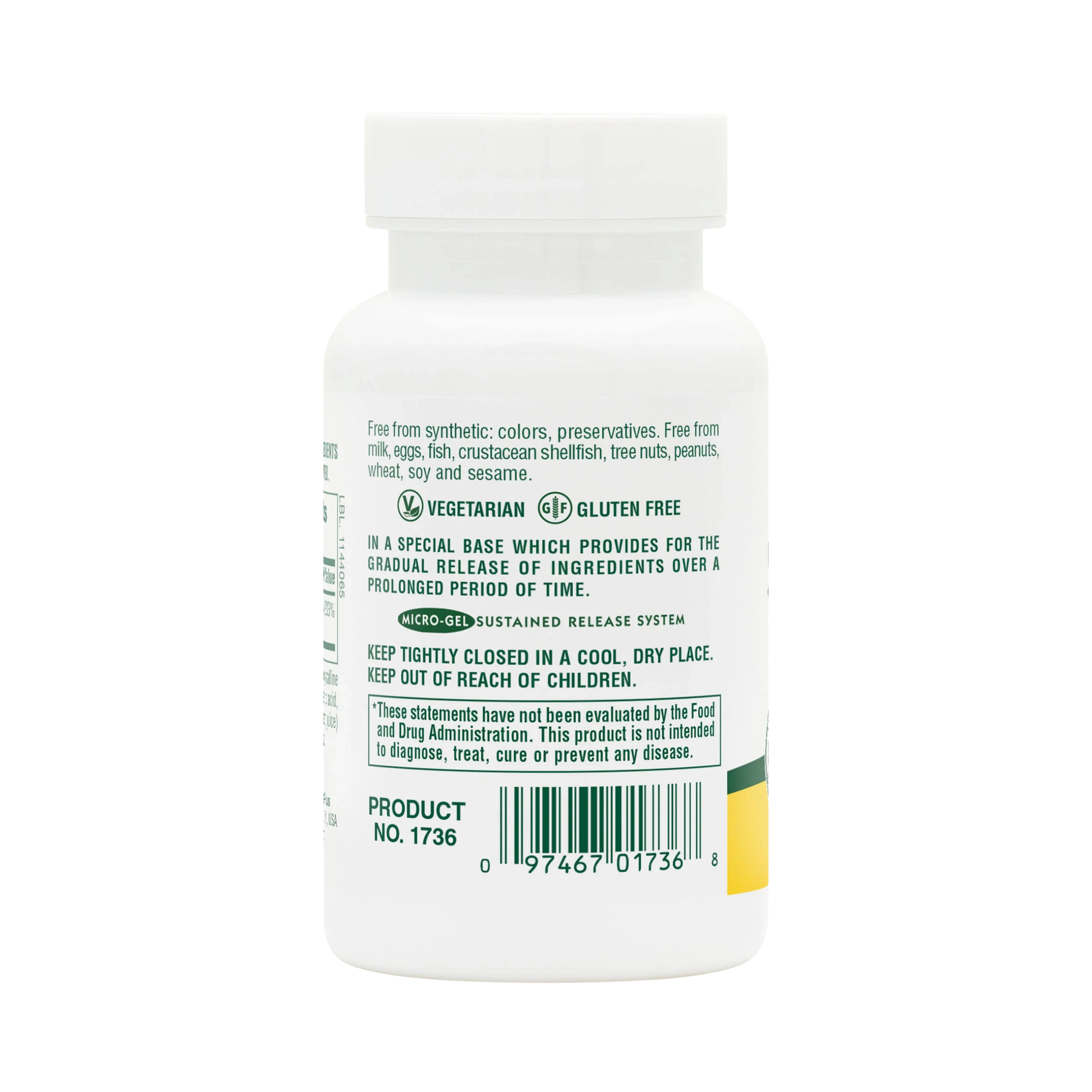 NaturesPlus, Shot-O-B12, 5,000 Mcg, 60 Tablets