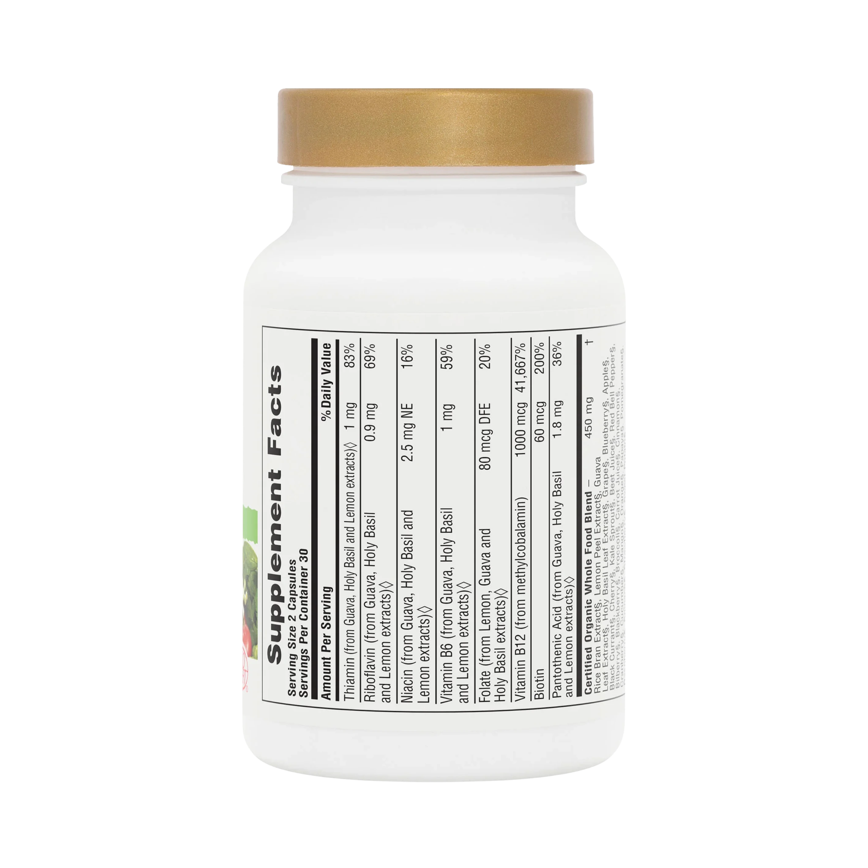 NaturesPlus, Source of Life Garden, Certified Organic Vitamin B12, 60 Vegan Capsules