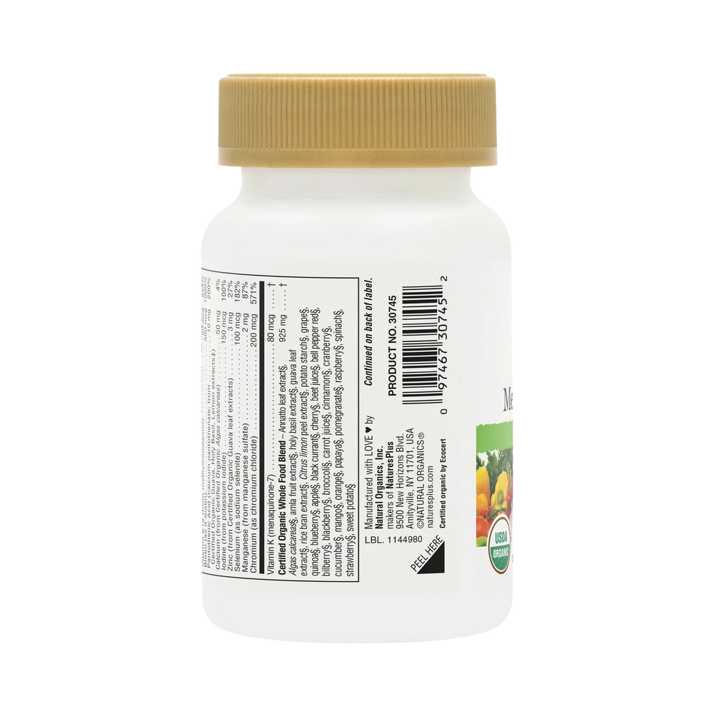 NaturesPlus, Source of Life Garden, Organic Men's Once Daily Multi, Iron Free, 30 Vegan Tablets