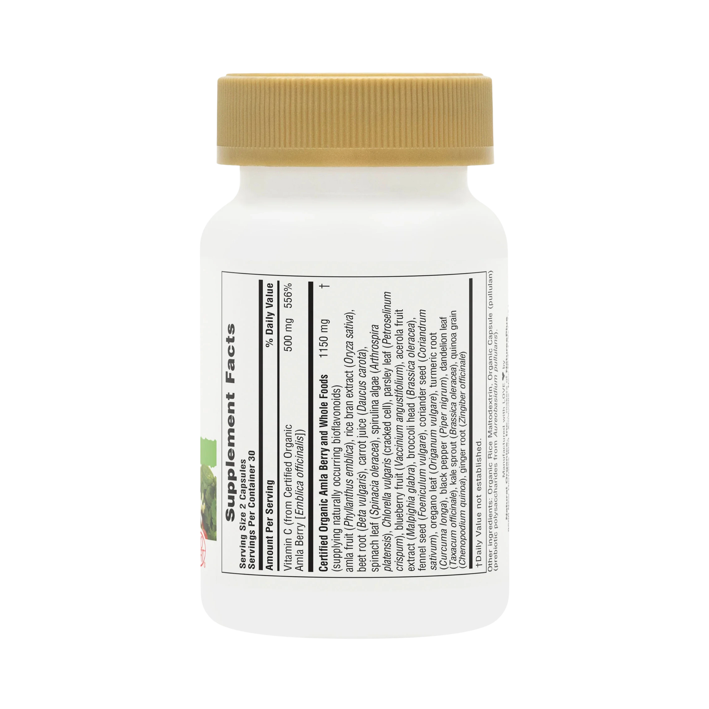 NaturesPlus, Source of Life Garden, Vitamin C, 60 Vegan Capsules