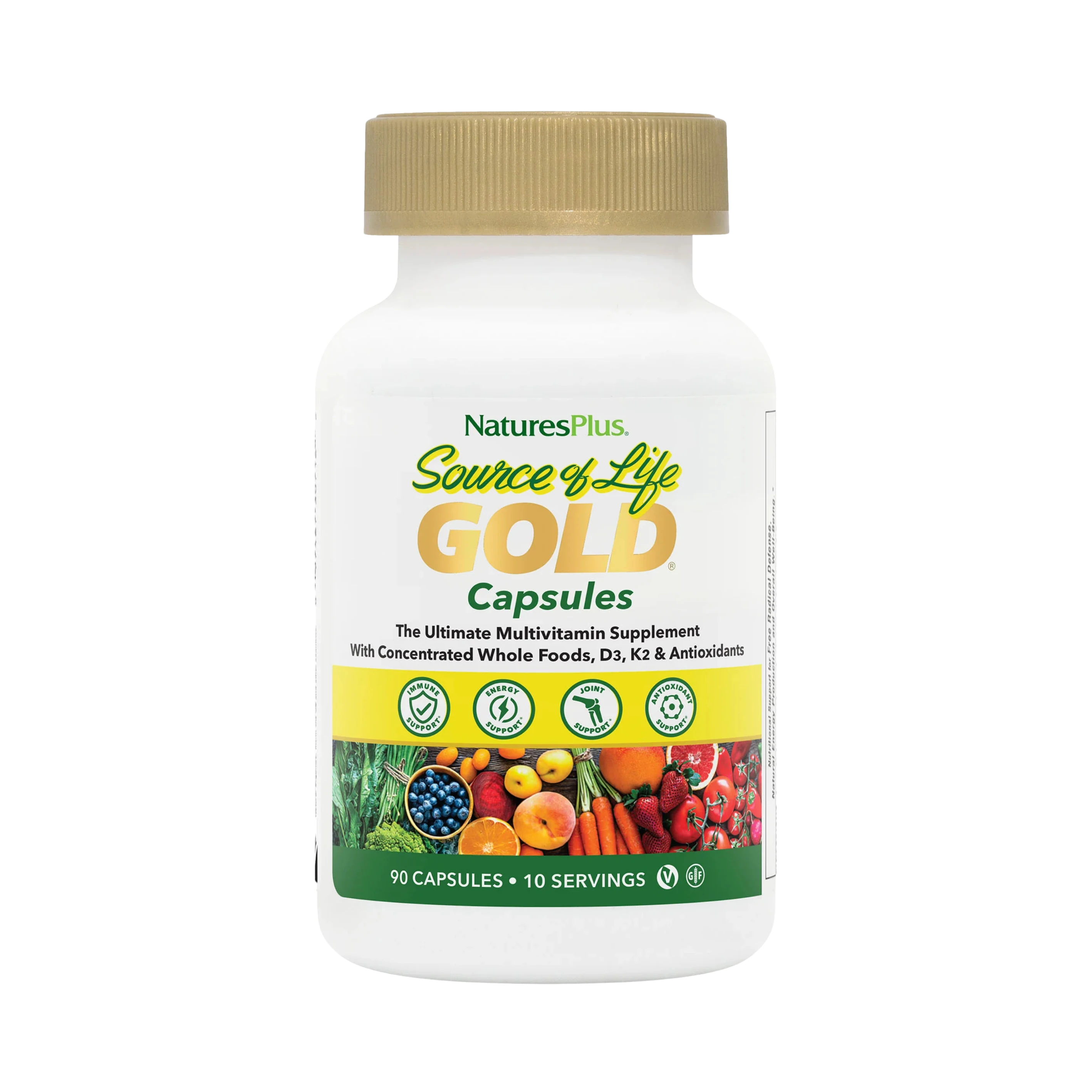 NaturesPlus, Source of Life, Gold, The Ultimate Multivitamin Supplement, 90 Capsules