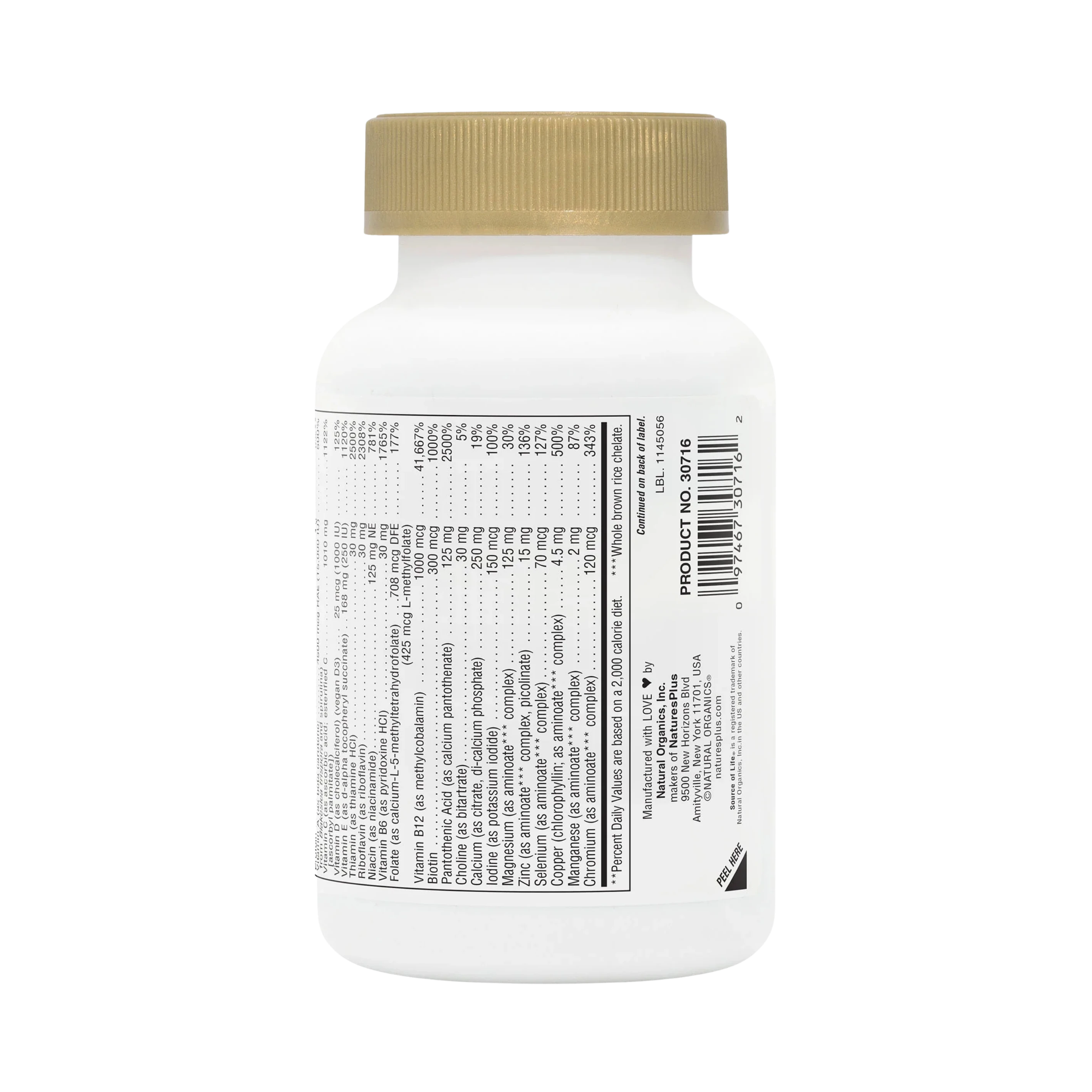 NaturesPlus, Source of Life, Gold, The Ultimate Multivitamin Supplement, 90 Capsules