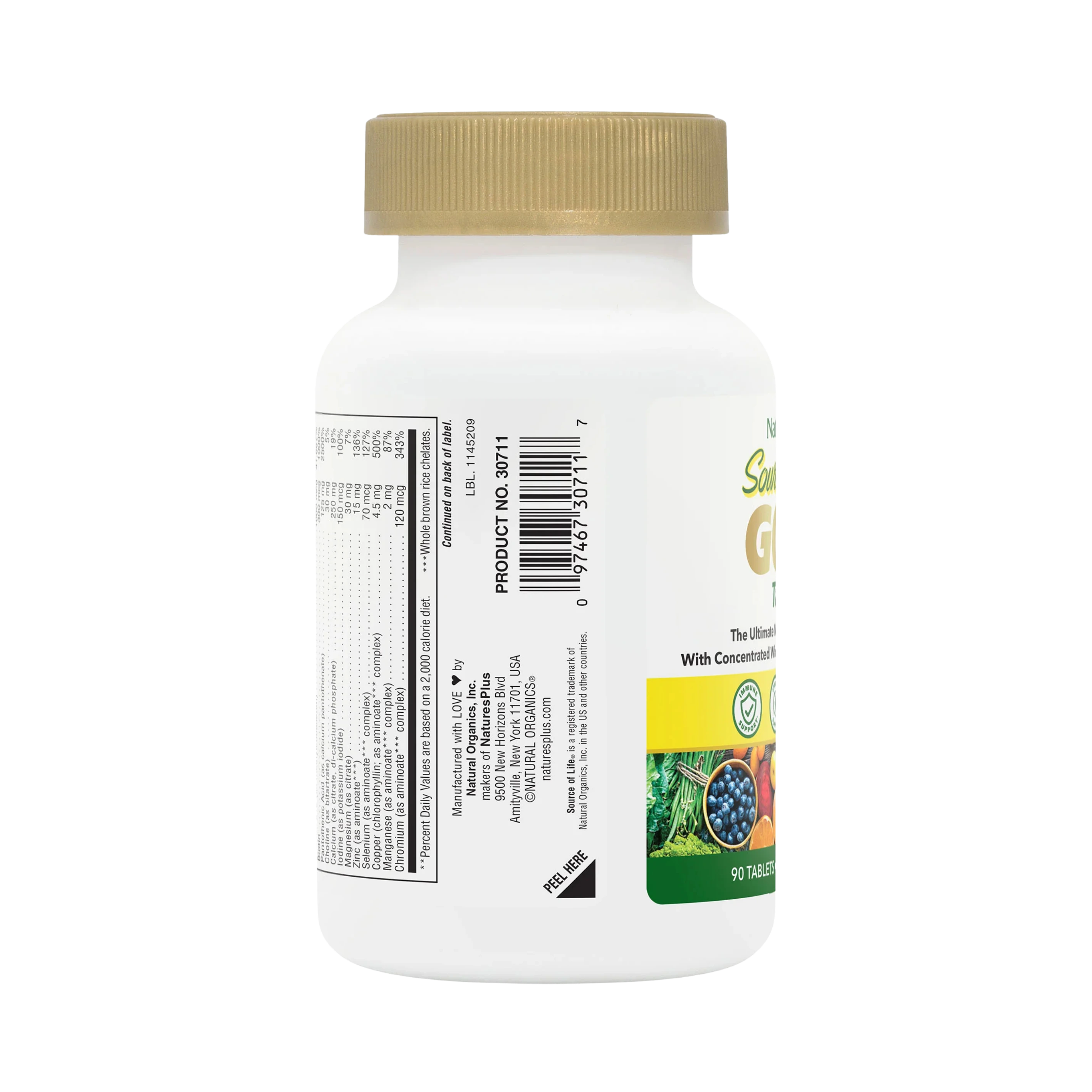 NaturesPlus, Source of Life, Gold, The Ultimate Multivitamin Supplement, 90 Tablets